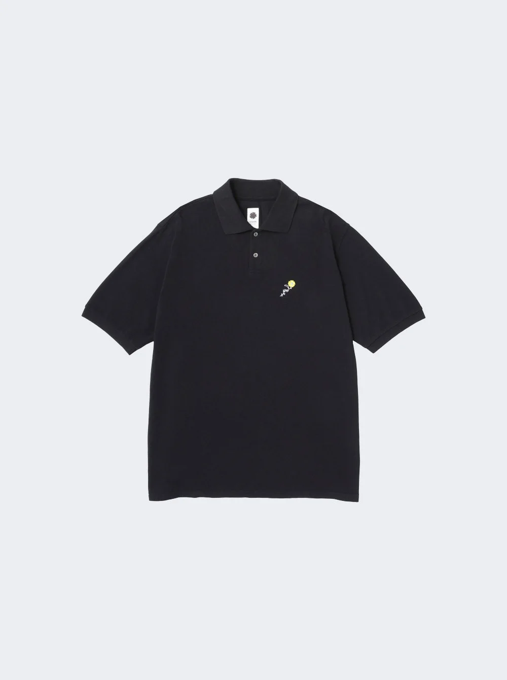 Short Sleeve Pique Polo Black - 1