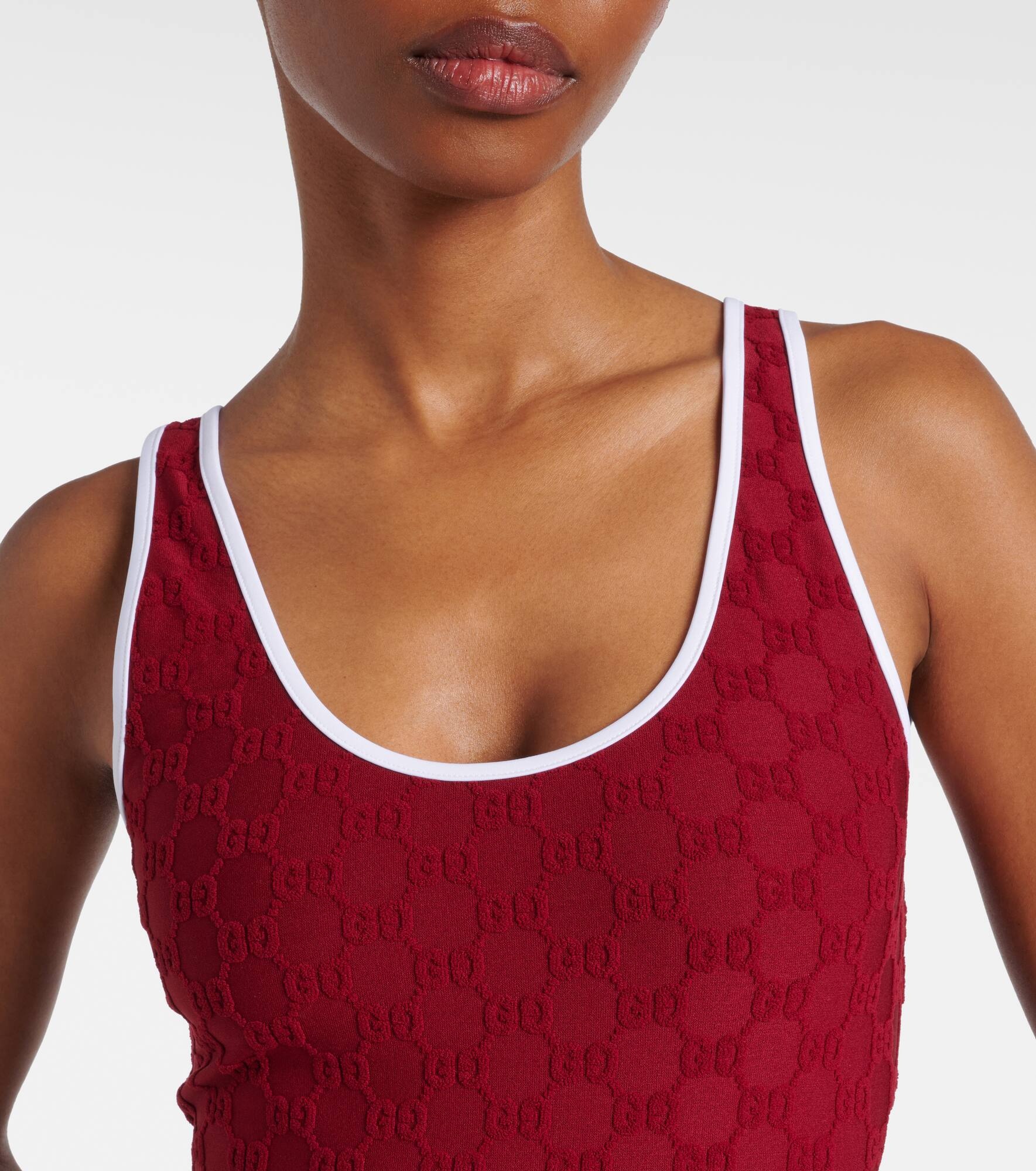 GG terrycloth jersey swimsuit - 4