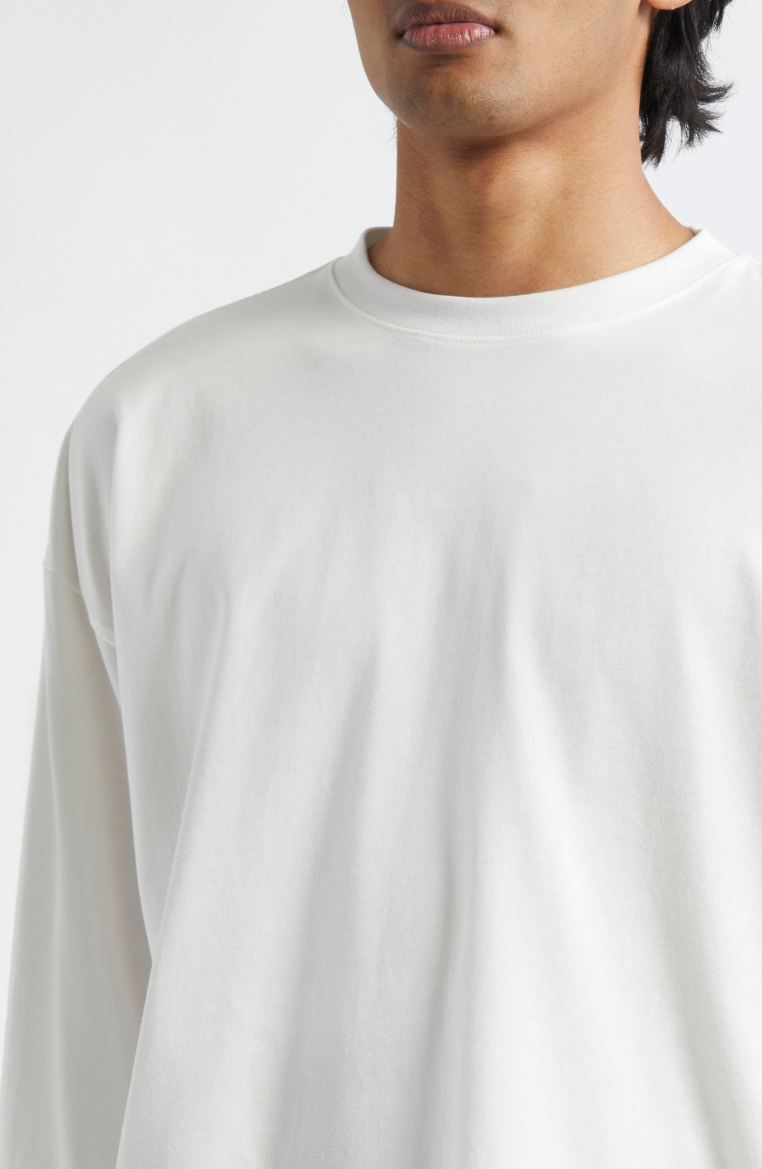 Homme Plissé Issey Miyake Invitation Long Sleeve Graphic T-Shirt in White at Nordstrom - 5