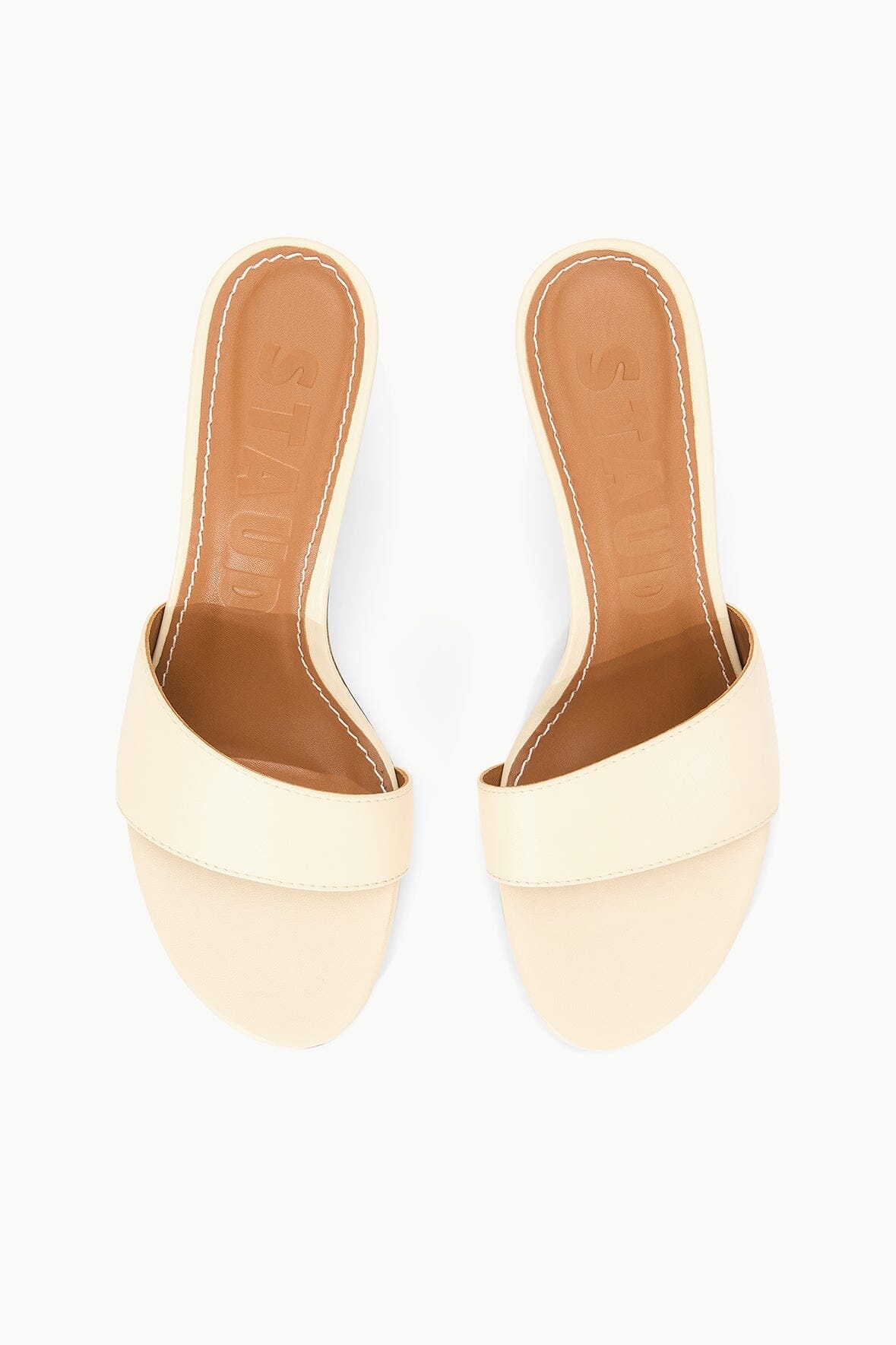 STAUD GARDENER KITTEN HEEL CREAM - 7