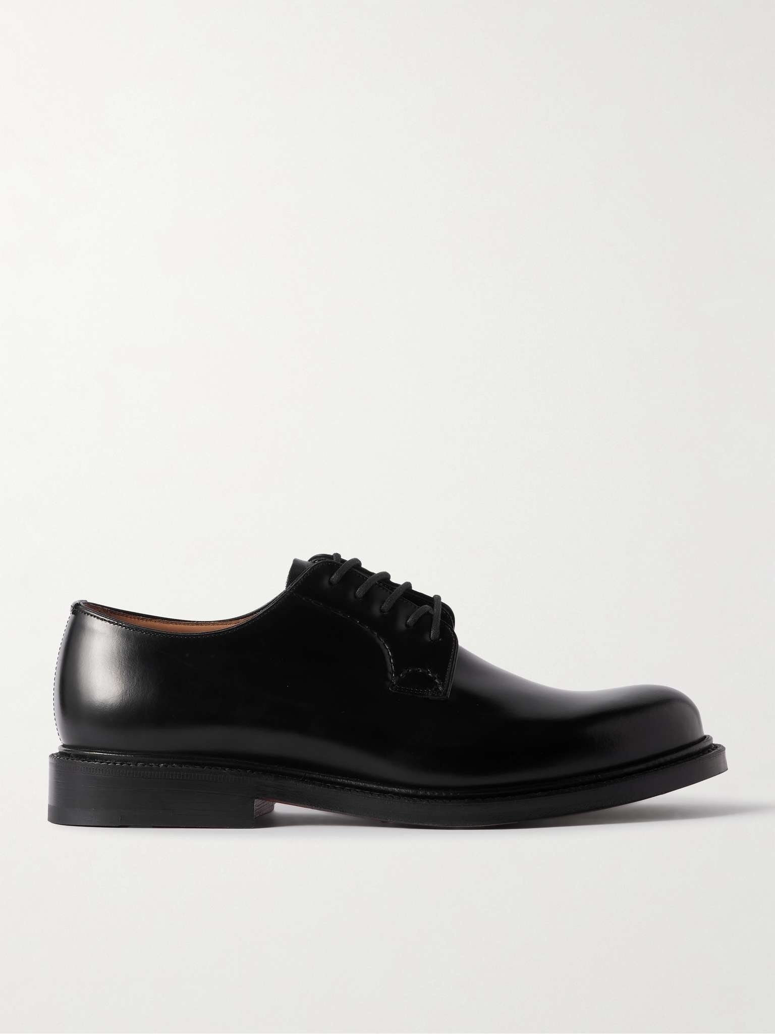 Shannon Polished-Leather Derby Shoes - 1