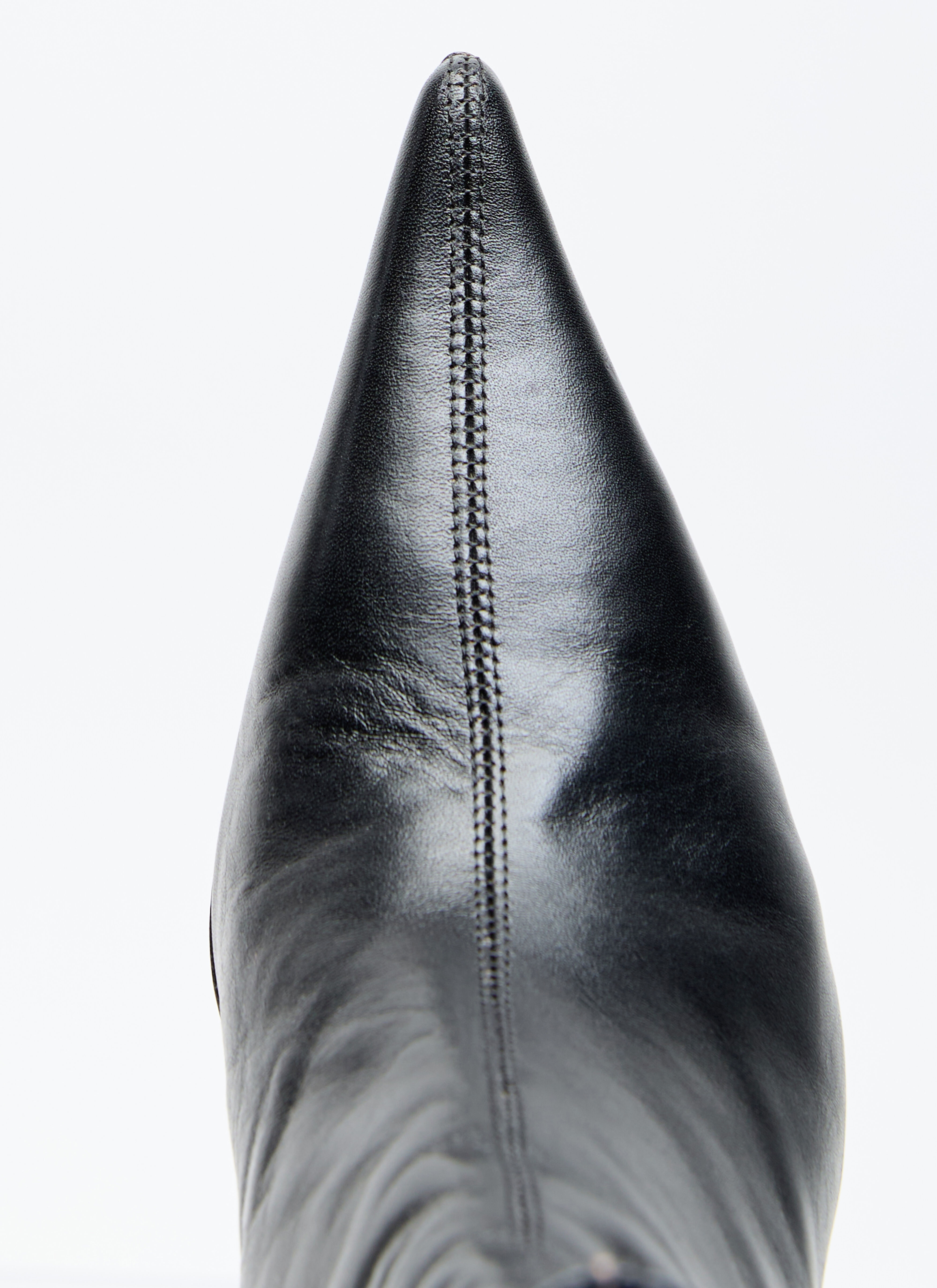 Slim Leather Boots - 7