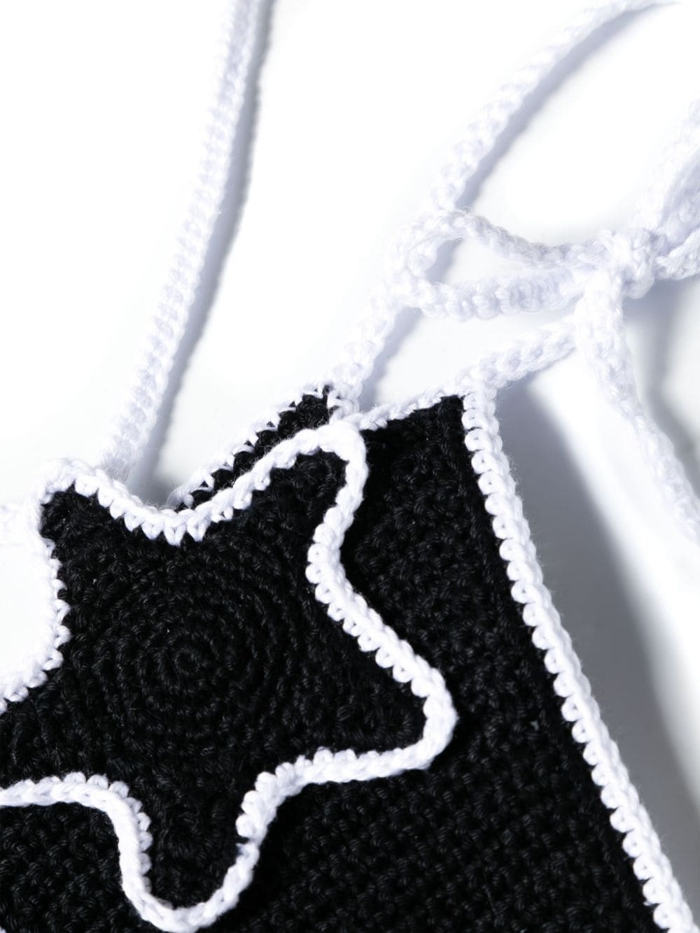 star-patch crochet bikini top - 3