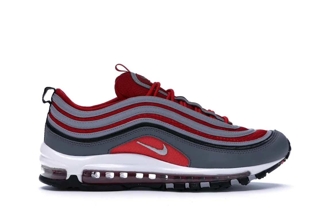 Nike Air Max 97 Dark Grey Gym Red - 1