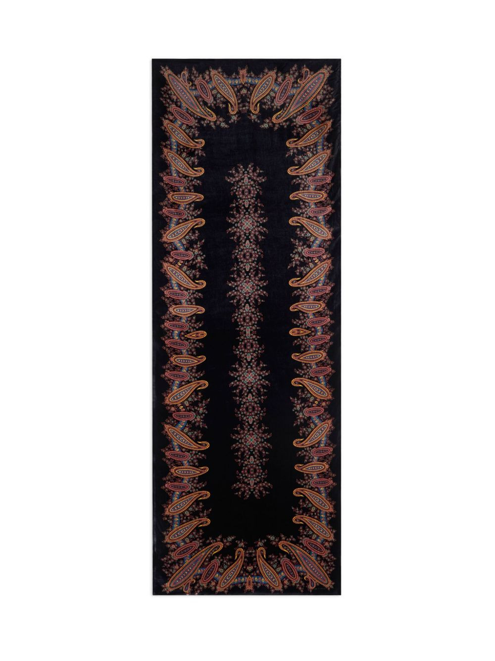 fringed paisley-print scarf - 2