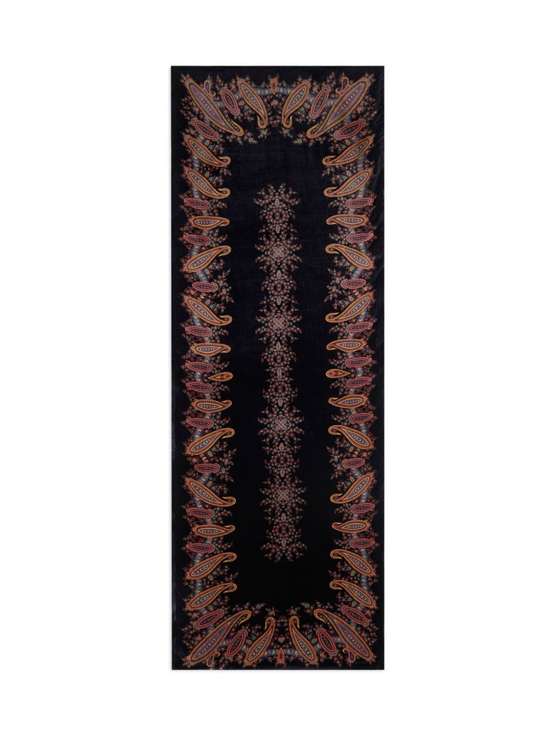 Etro fringed paisley-print scarf outlook