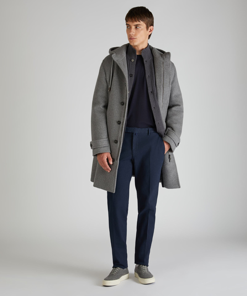 Slim-fit merino wool Bomber cardigan 4