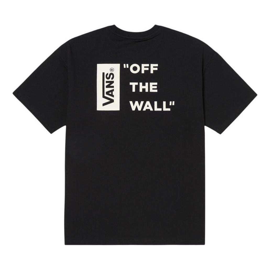Vans Workwear Logo T-Shirt 'Black White' VN000GQCBLK - 2