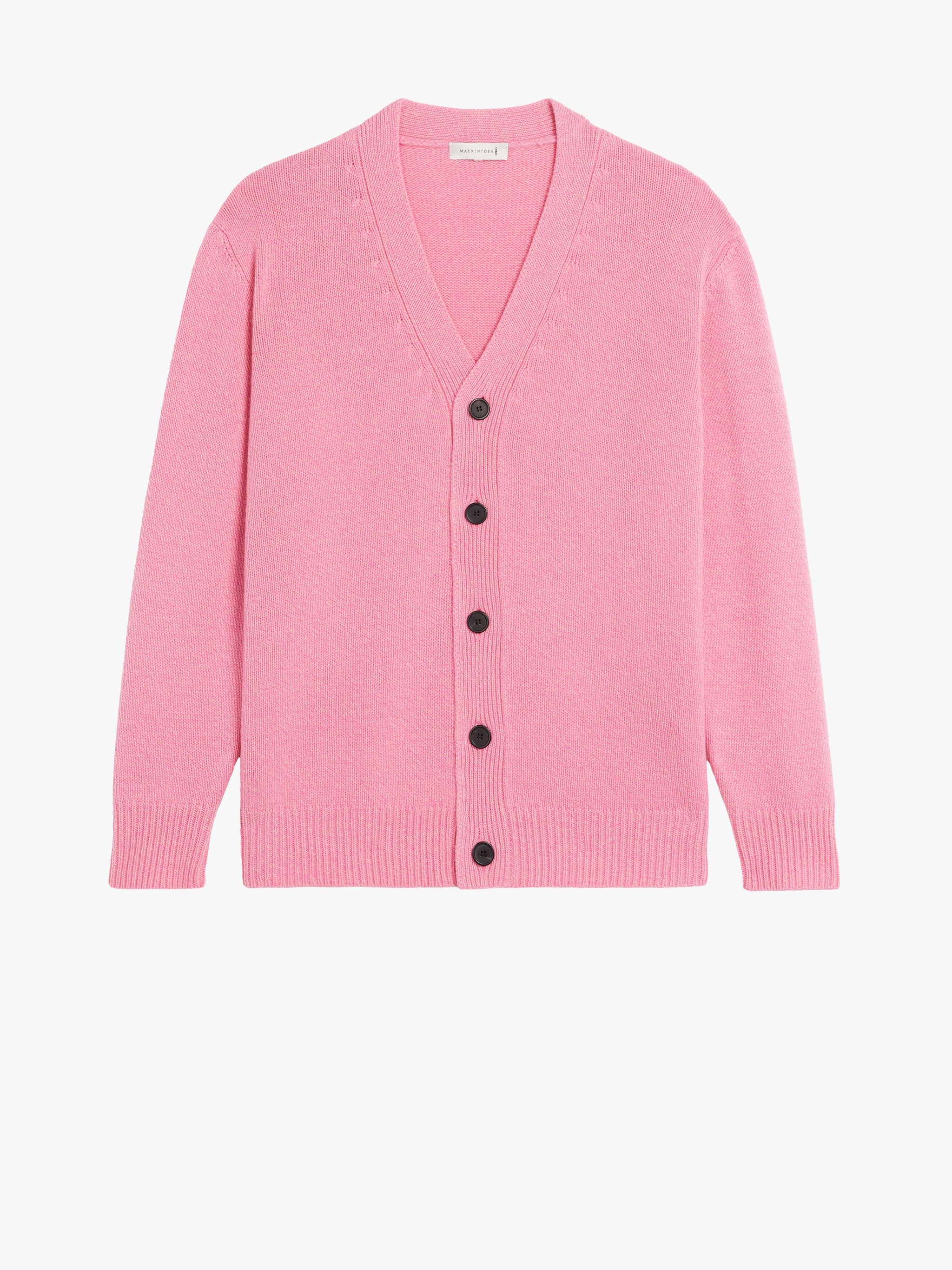 STOCKHOLM PINK MERINO WOOL & CASHMERE CARDIGAN | GKF-300 - 1