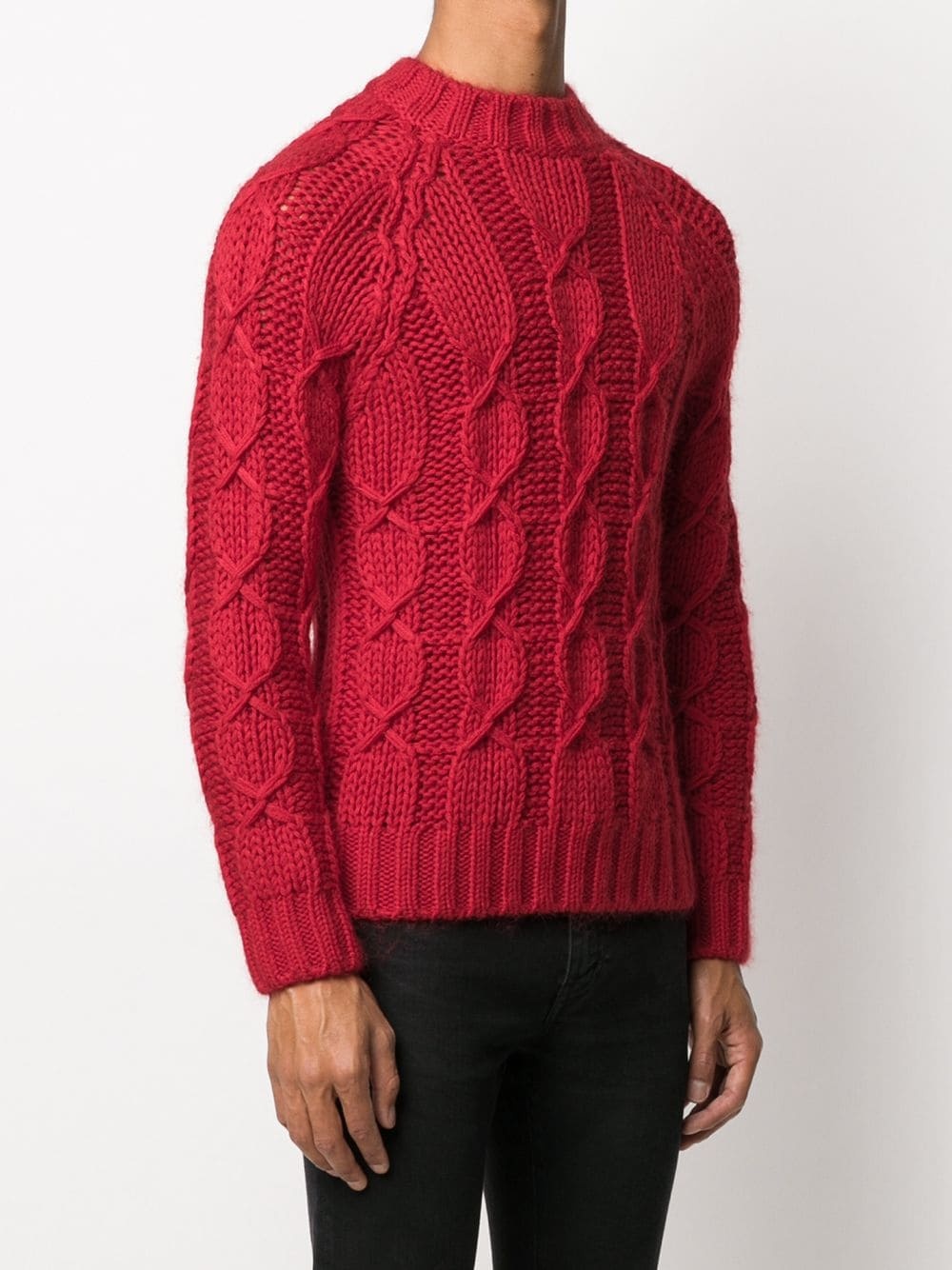 cable knit jumper - 3