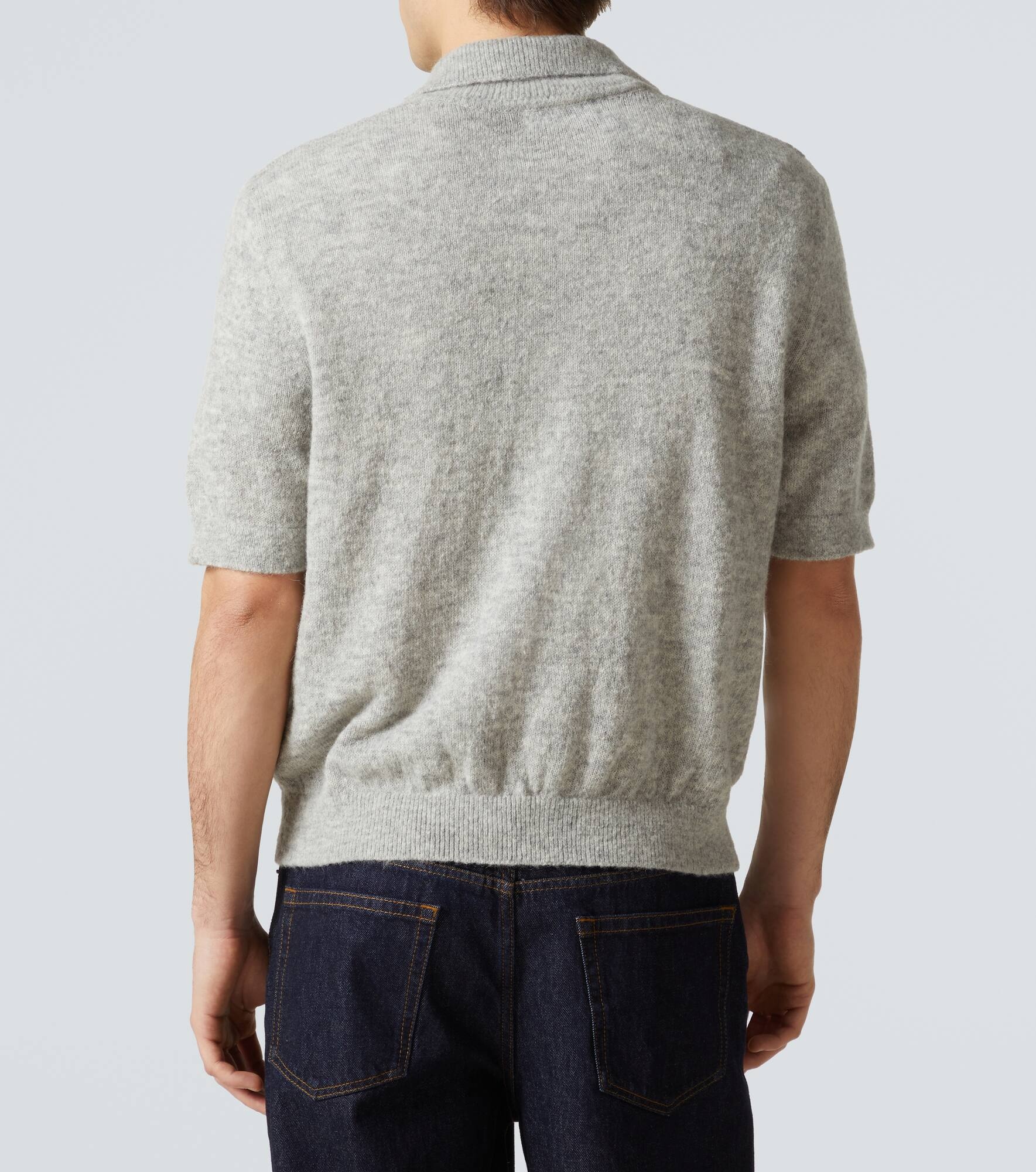 Wool-blend polo shirt - 4