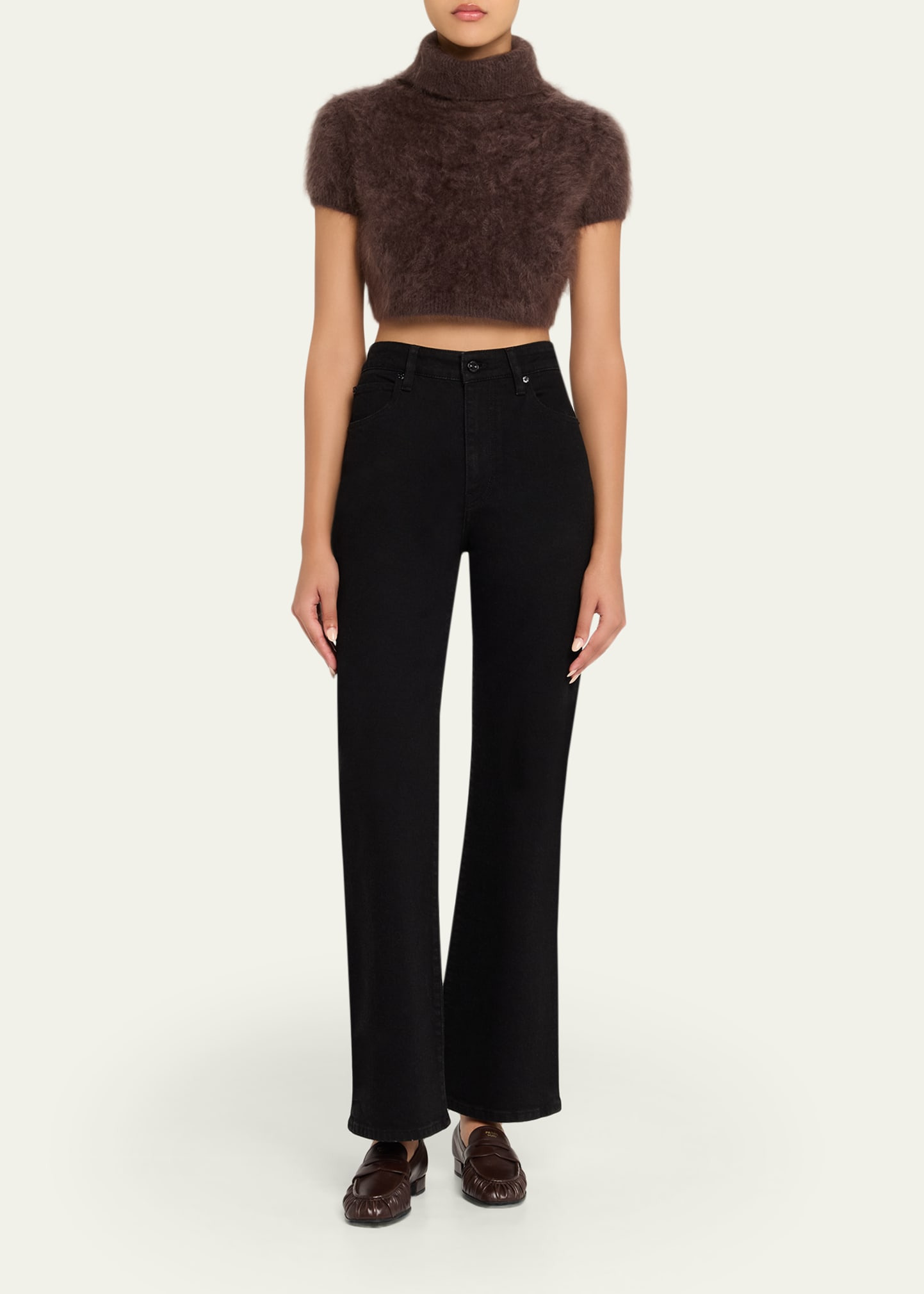 The Teddy Turtleneck Cropped Sweater - 2