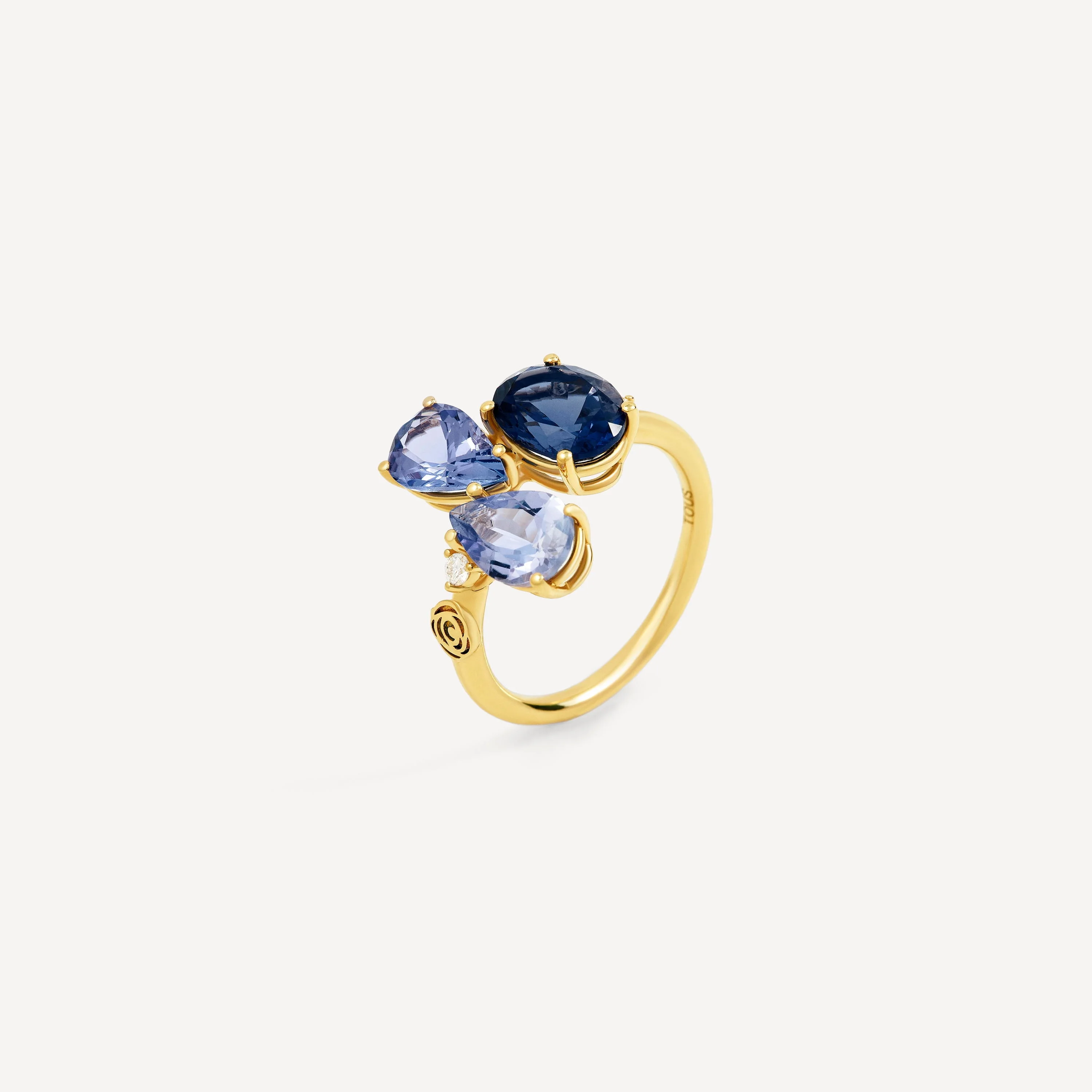 Gold Ring with iolite and diamonds TOUS ATELIER - 1