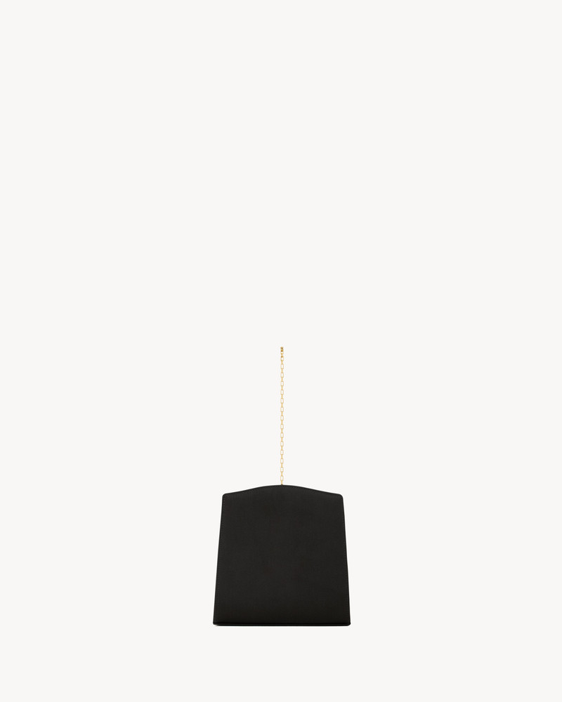 SAINT LAURENT EVENING MINI BRACELET BAG IN SATIN outlook