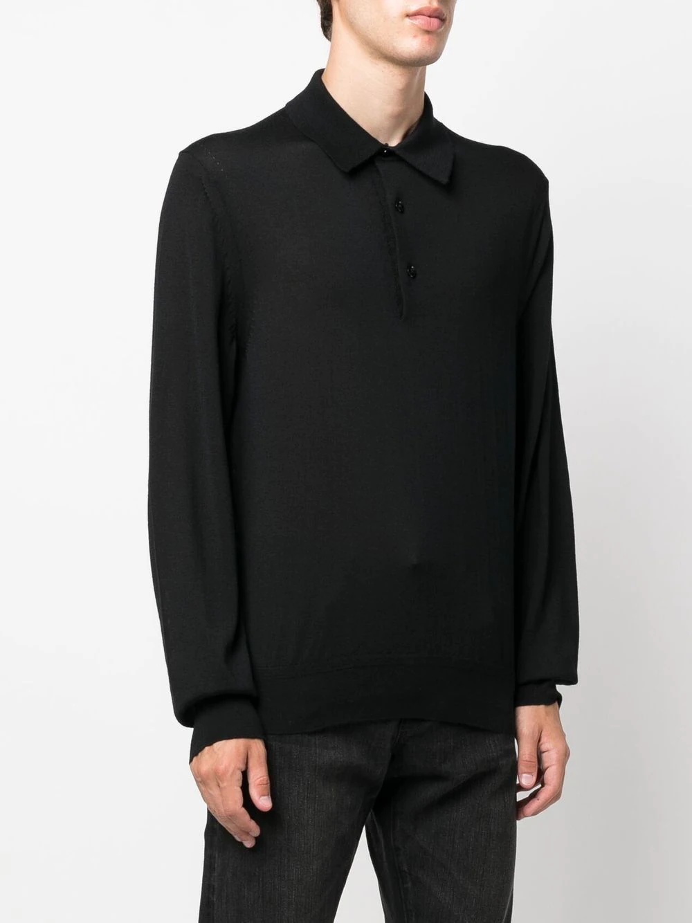 long-sleeve polo shirt - 3