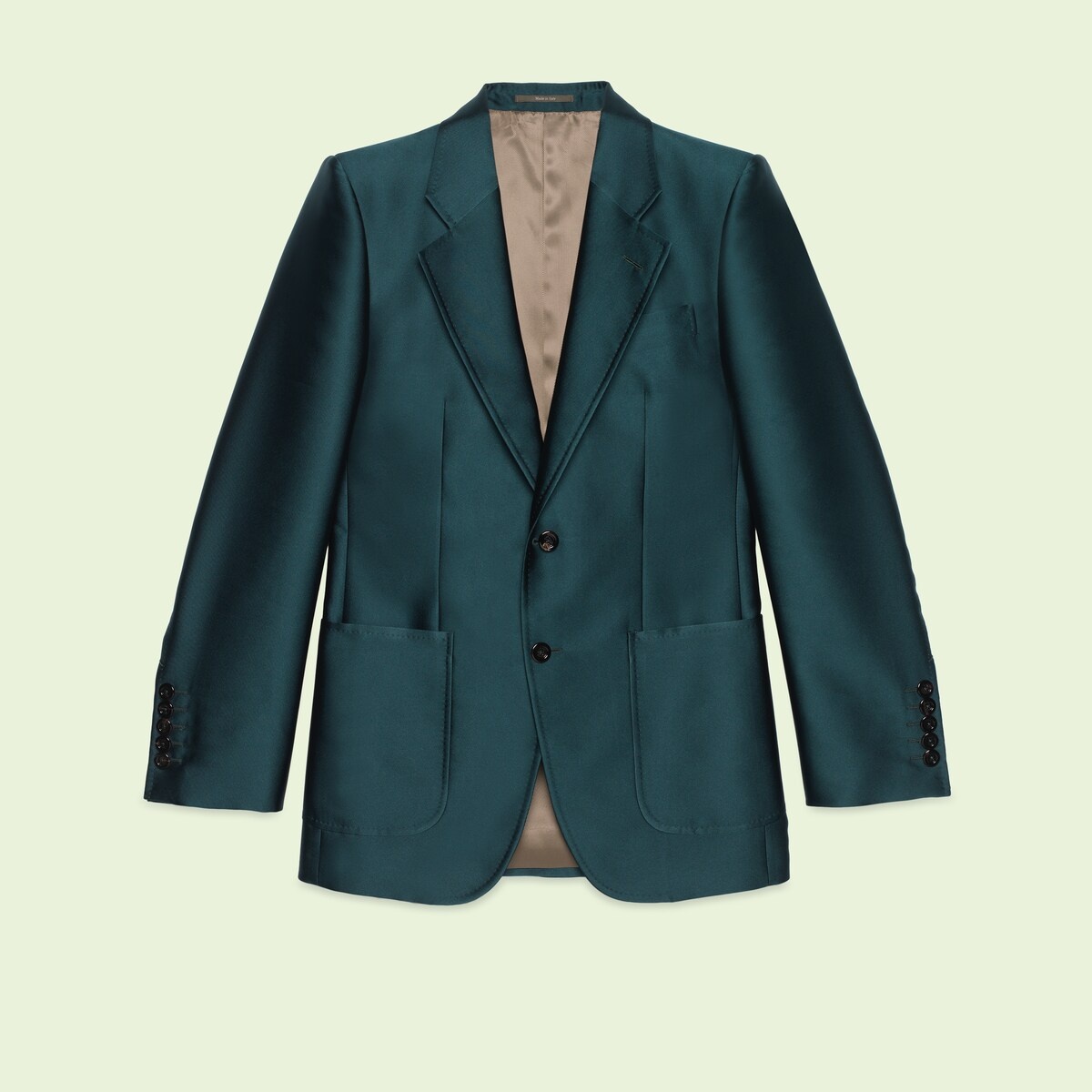 GUCCI Single-breasted satin jacket | REVERSIBLE