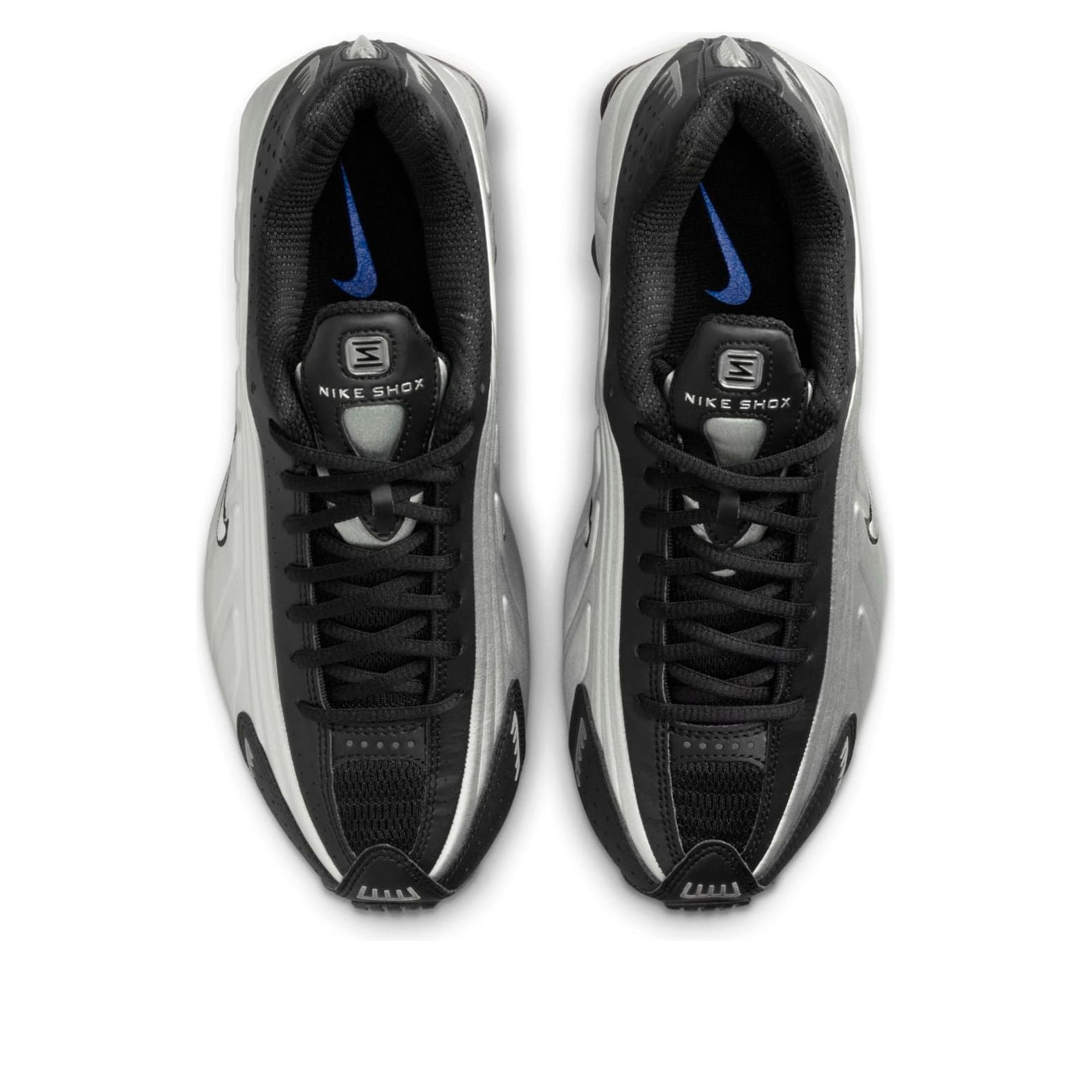 (WMNS) Nike Shox R4 'Metallic Silver Black Racer Blue' AR3565-006 - 4