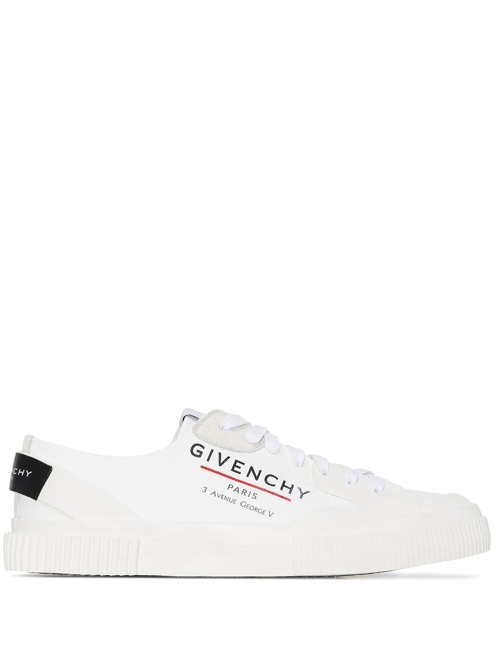 Address logo-print low-top sneakers - 1