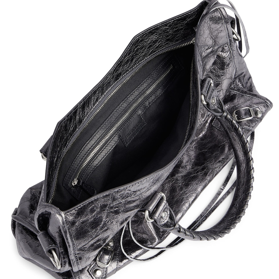 Women's Le City Medium Bag Metallized in Grey - 5