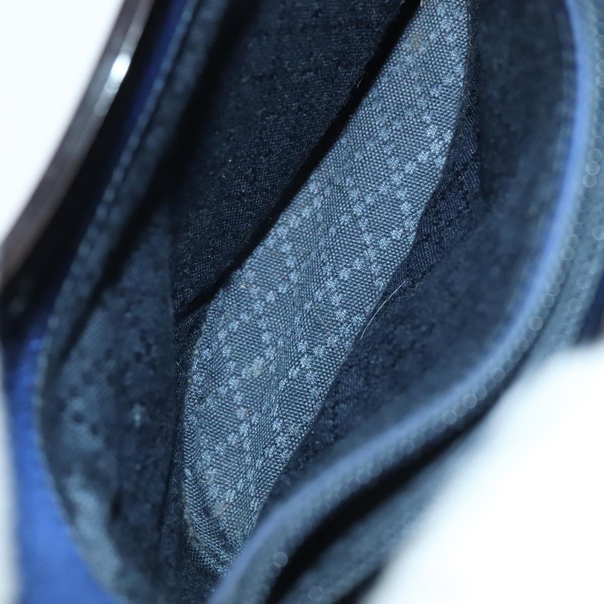 GUCCI Hand Bag Nylon Blue - 10