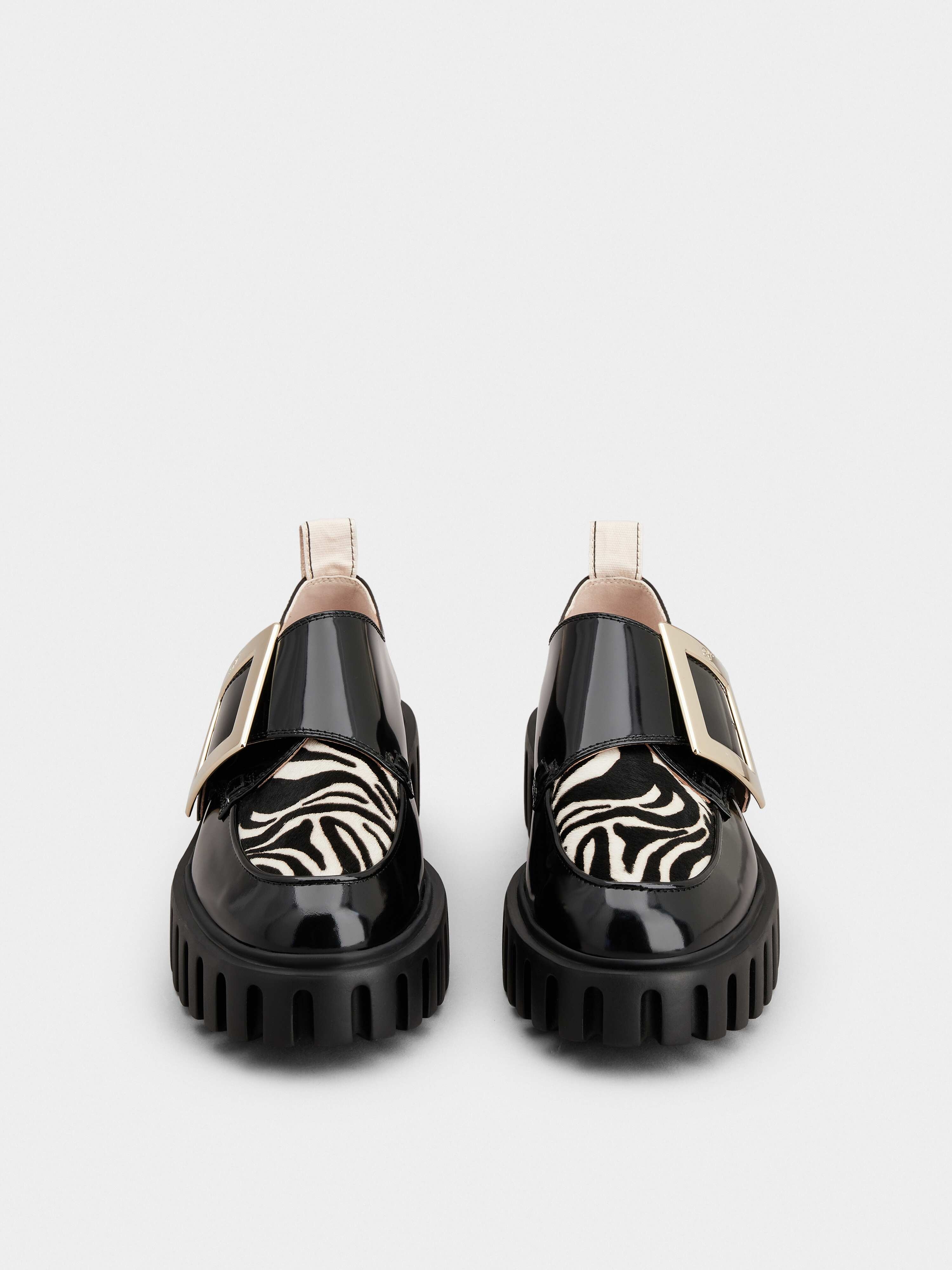 Viv' Go-Thick Metal Buckle Loafers in Patent Leather - 7