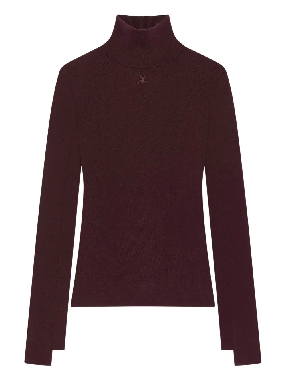 mock-neck long-sleeve sweater - 1