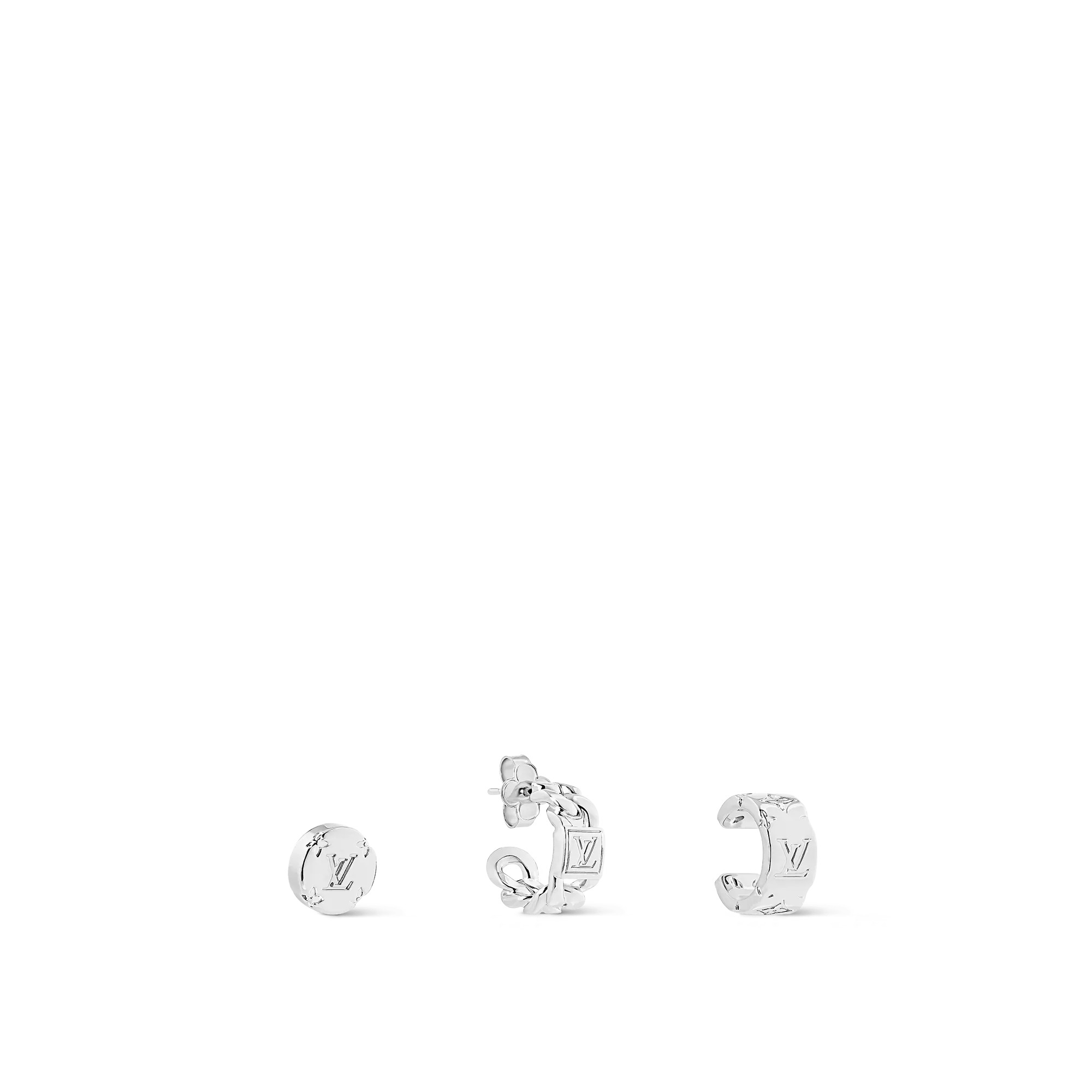 LV Mosaic Earrings and Earcuff - 2