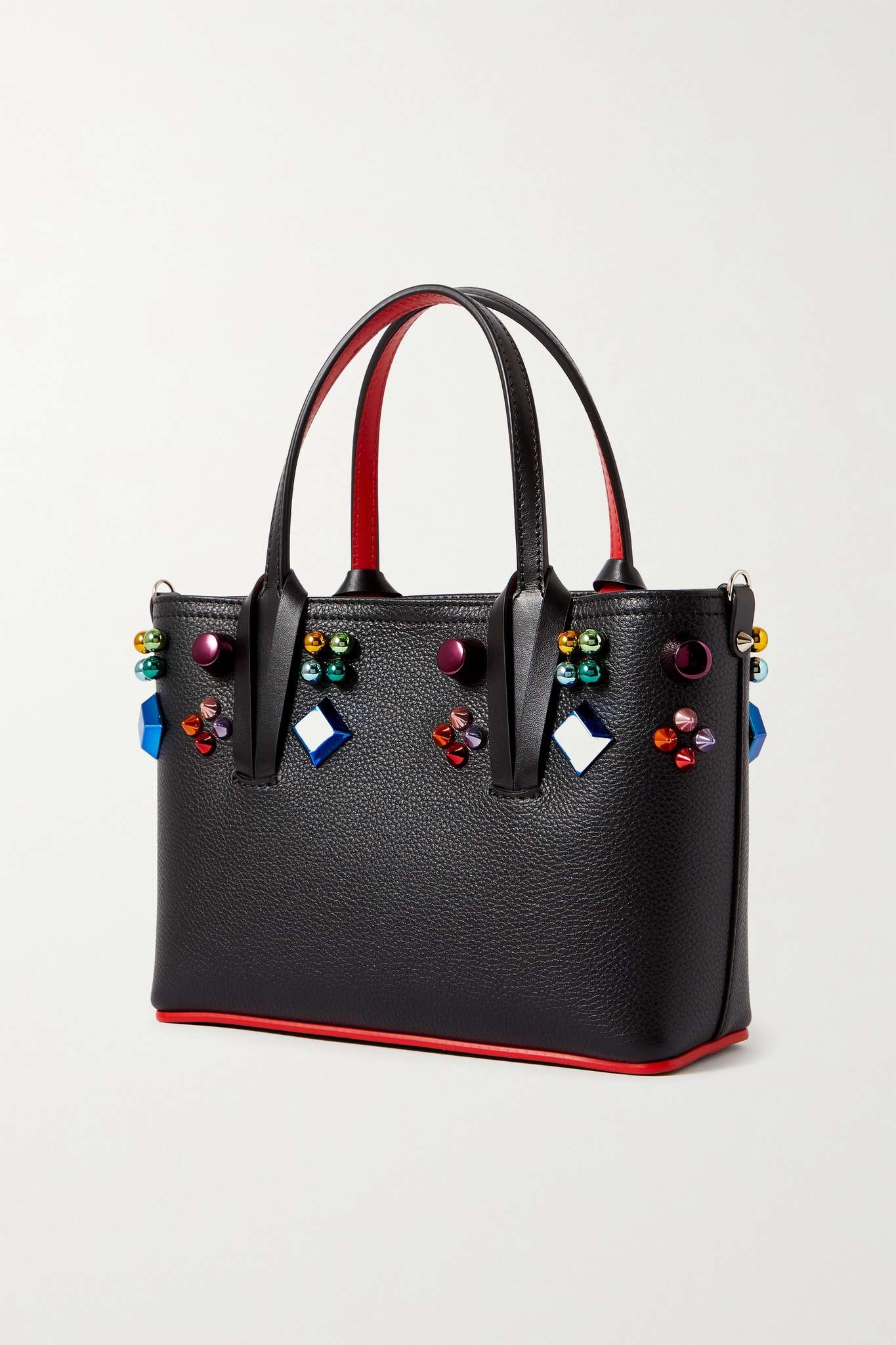 Cabata mini embellished textured-leather tote - 3