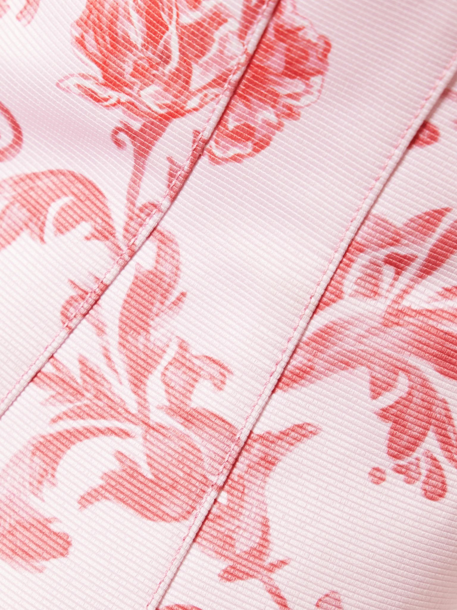 Kerina strapless floral-print faille bustier top Pink - 4