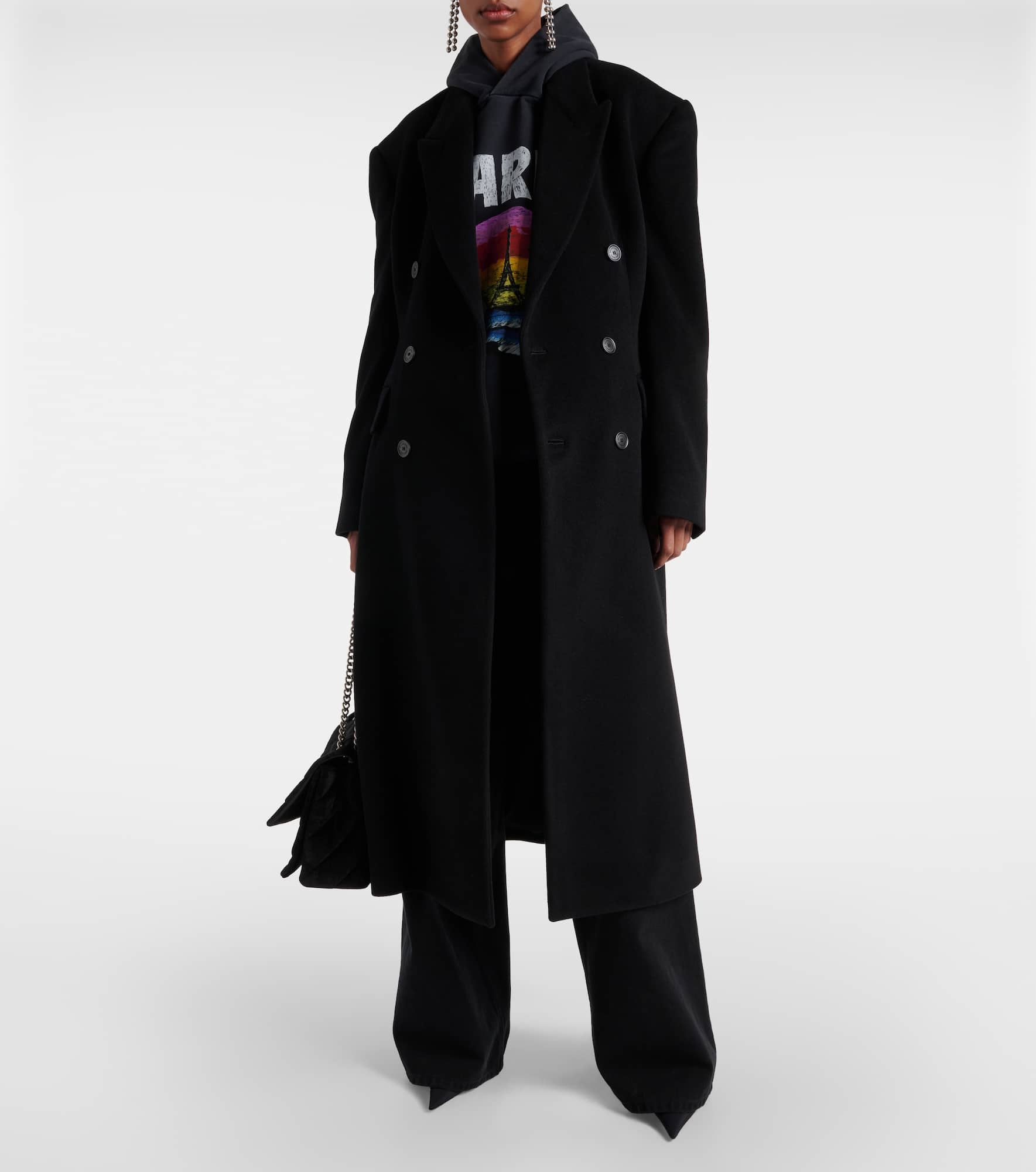 Cinched cashmere and wool coat - 2