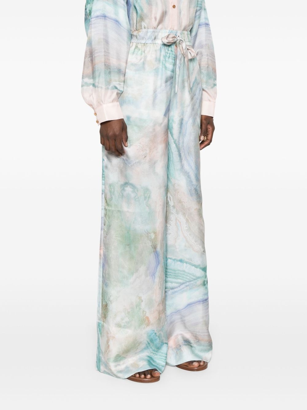The Illuminate wide-leg trousers - 3
