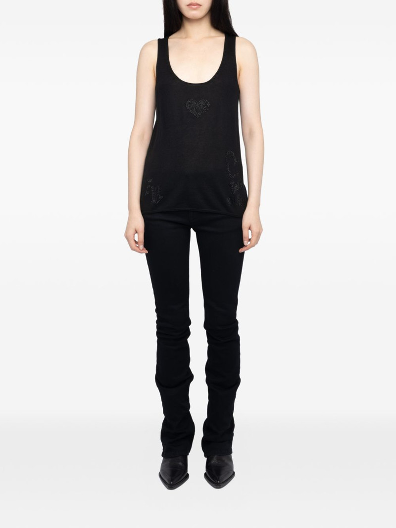 Zadig & Voltaire Lee rhinestone tank top outlook