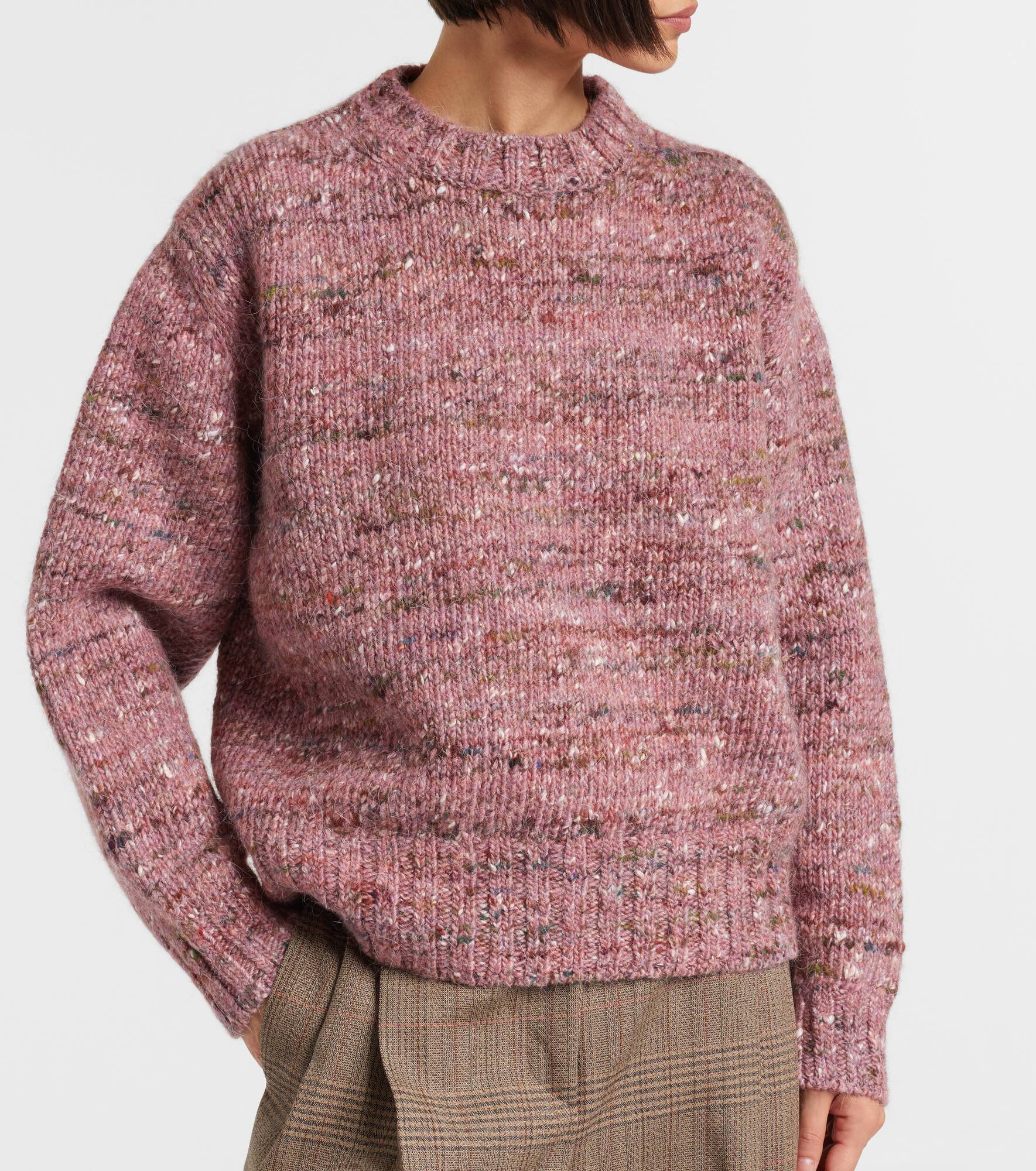 Wool, alpaca, and silk sweater - 6
