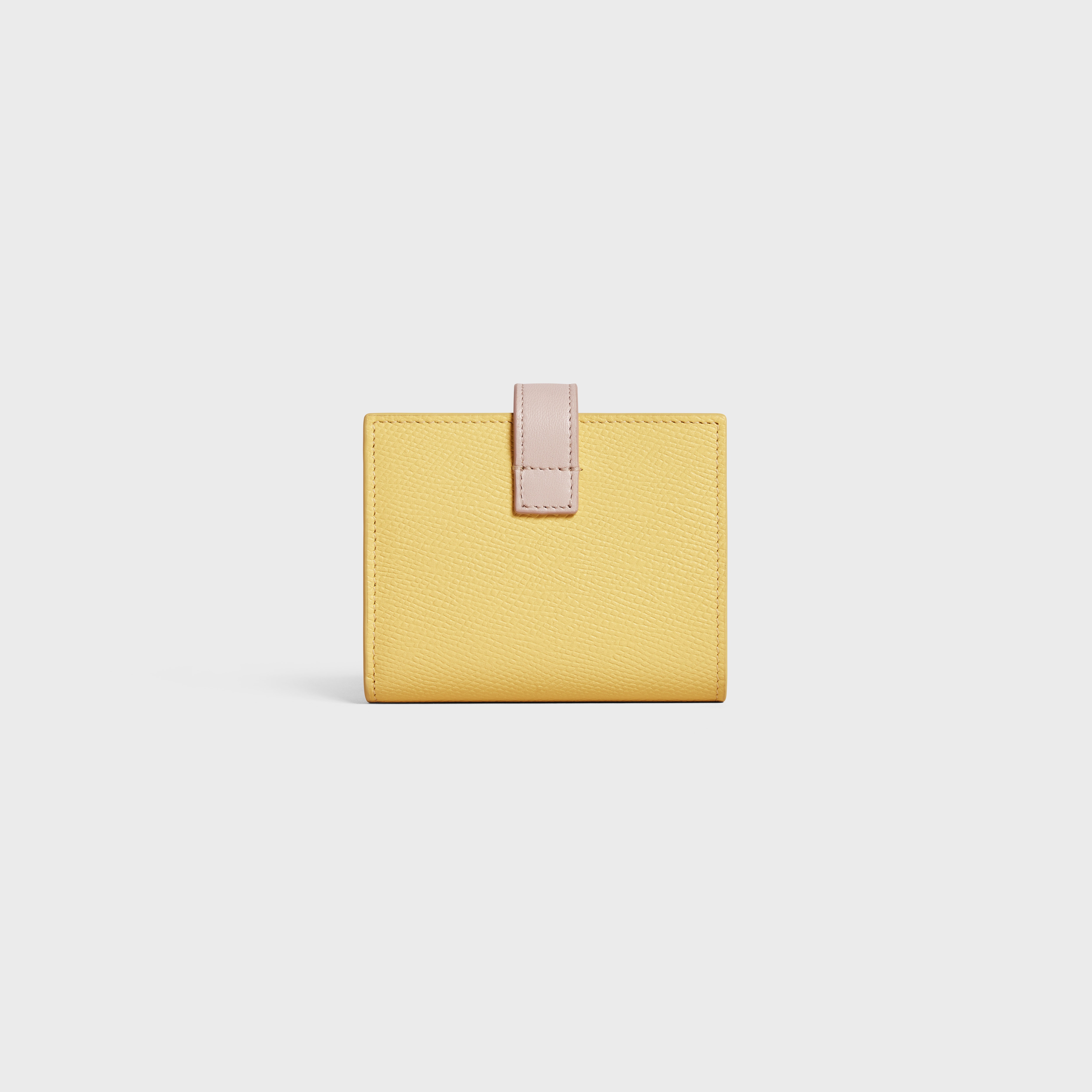 Small Strap Wallet in Bicolour Grained Calfskin - 3