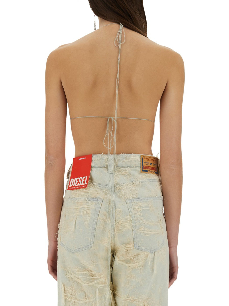 Diesel Women Jacquard Denim Top - 3