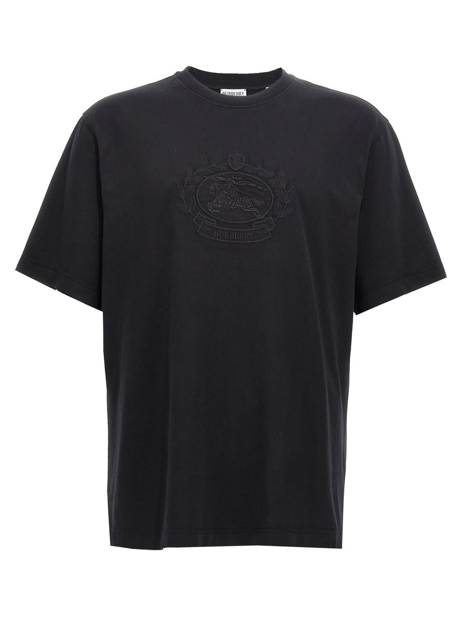 Burberry Logo Embroidery T-Shirt - 1