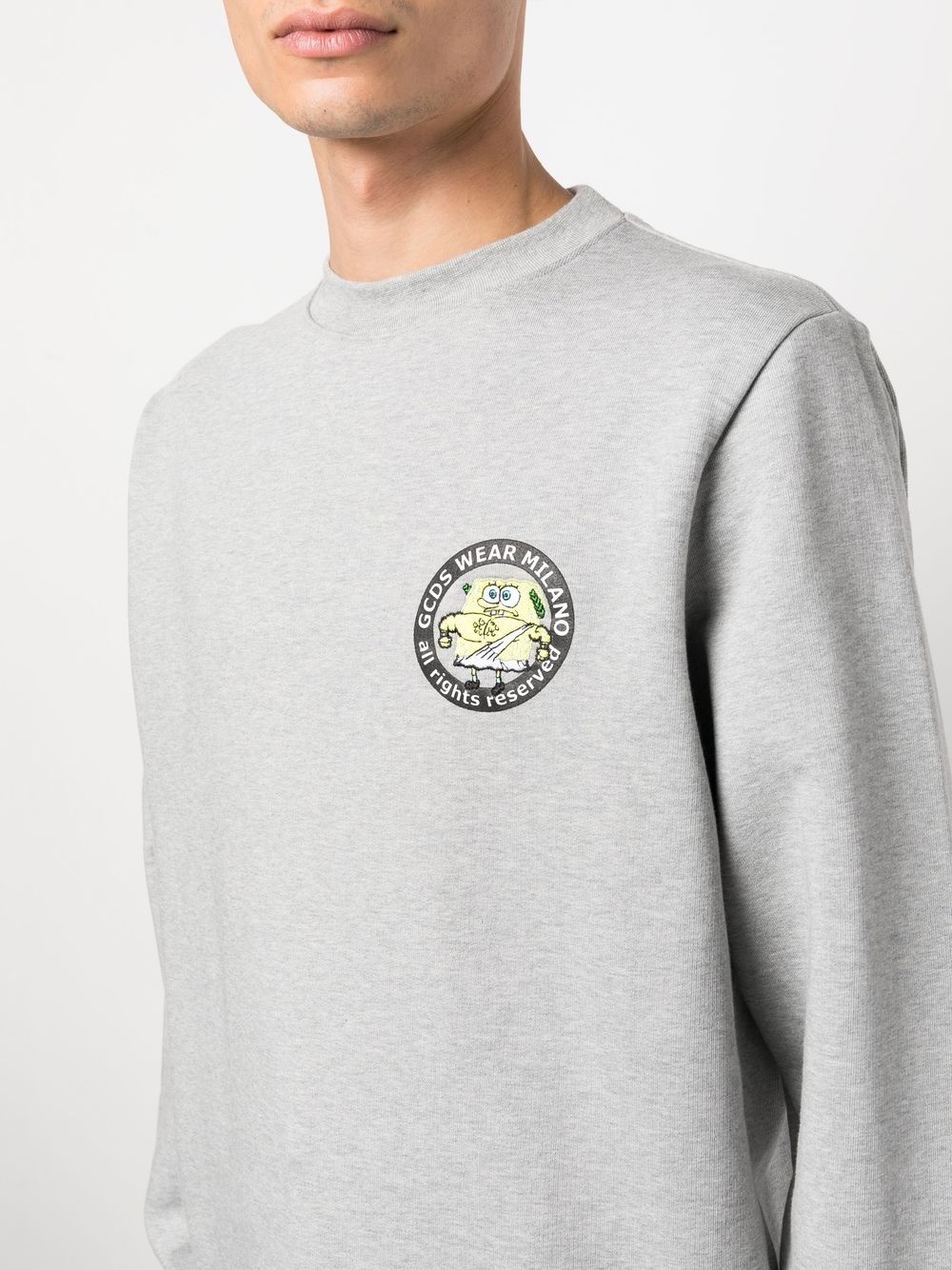 rear logo lettering sweatshirt - 5