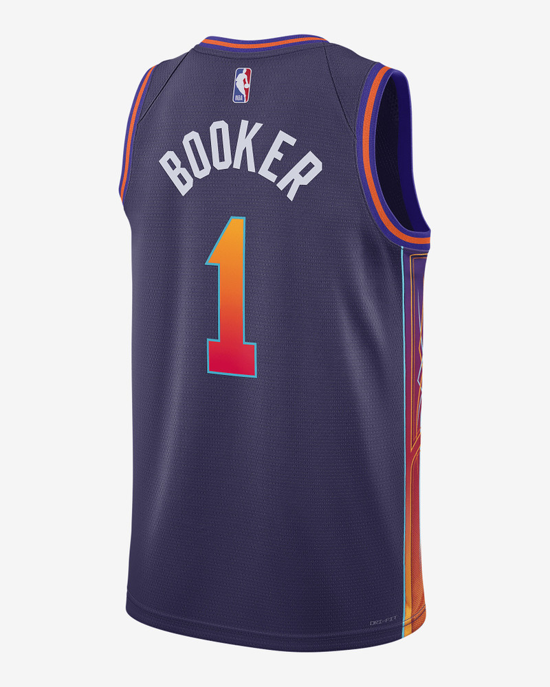 Nike Devin Booker Phoenix Suns City Edition 2023/24 Nike Men's Dri-FIT NBA Swingman Jersey outlook