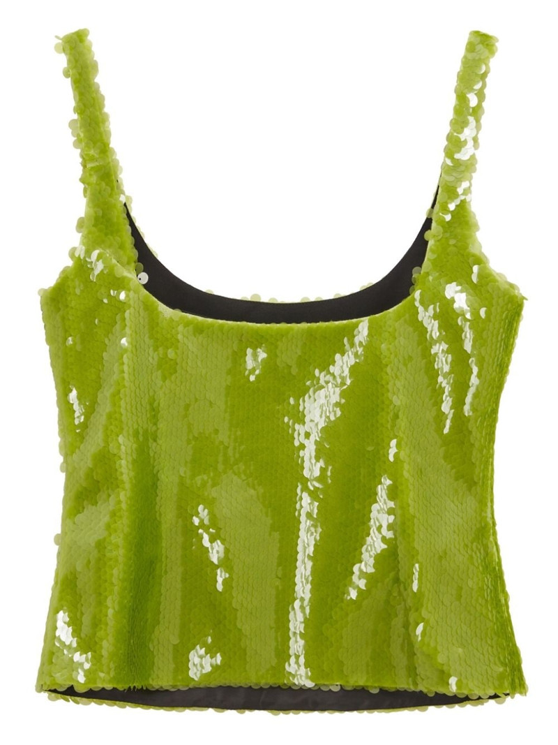 16ARLINGTON Hornet sequin-embellished top outlook