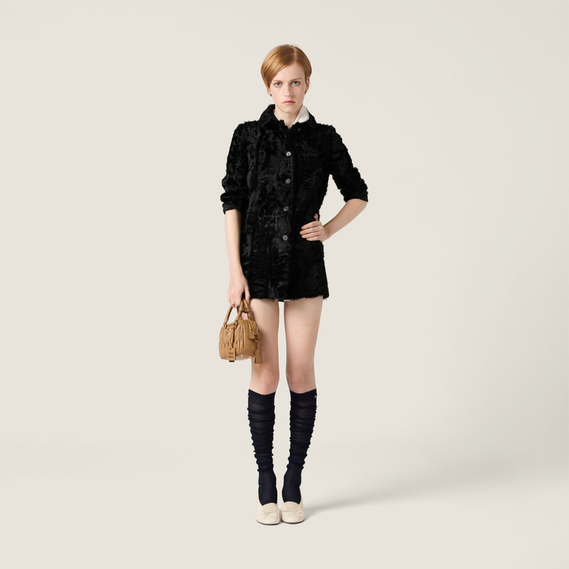 Miu Miu Chekiang lambskin coat outlook