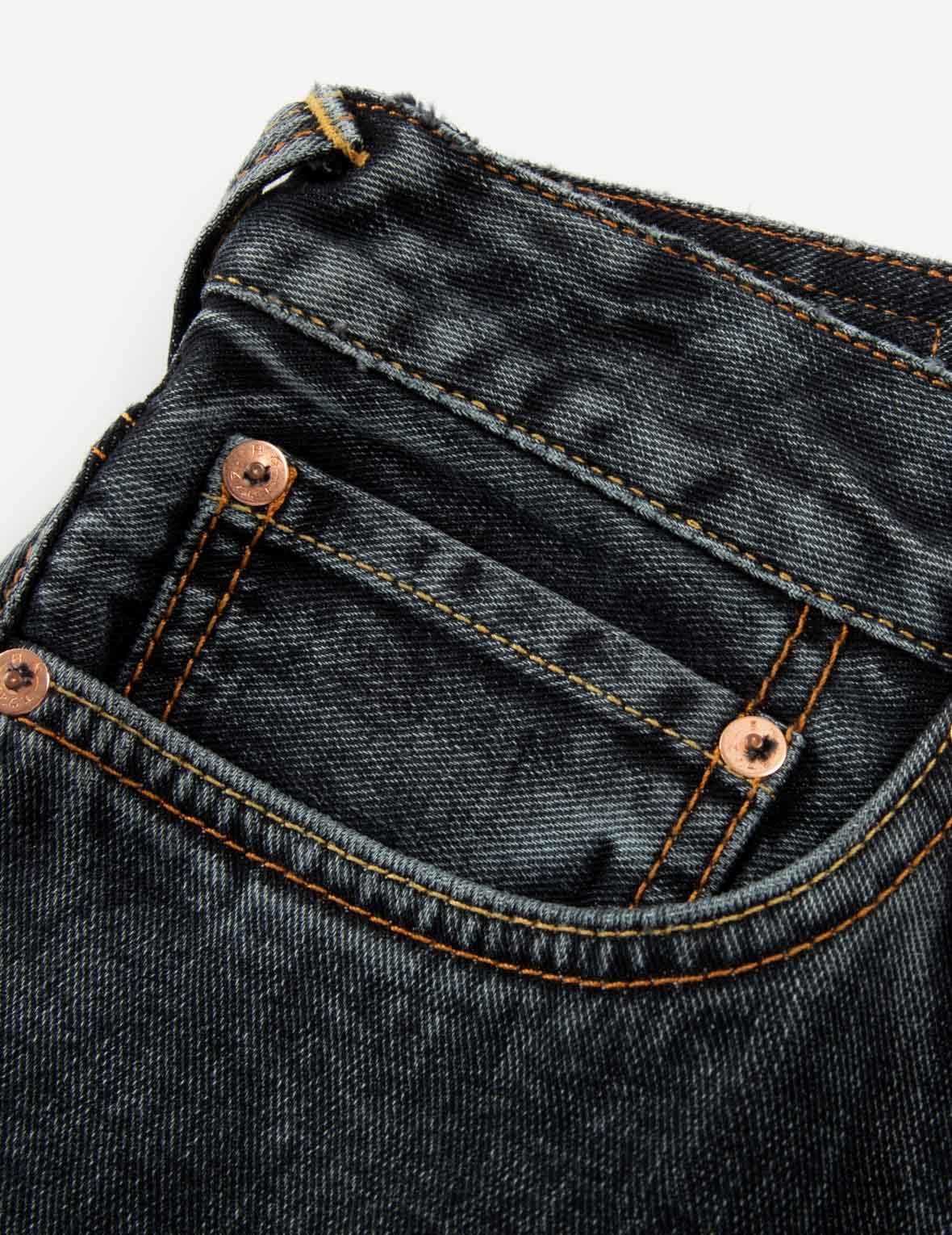 FAIR ISLE PATTERN KAMON AND LOGO PRINT CARROT FIT JEANS #2017 - 8