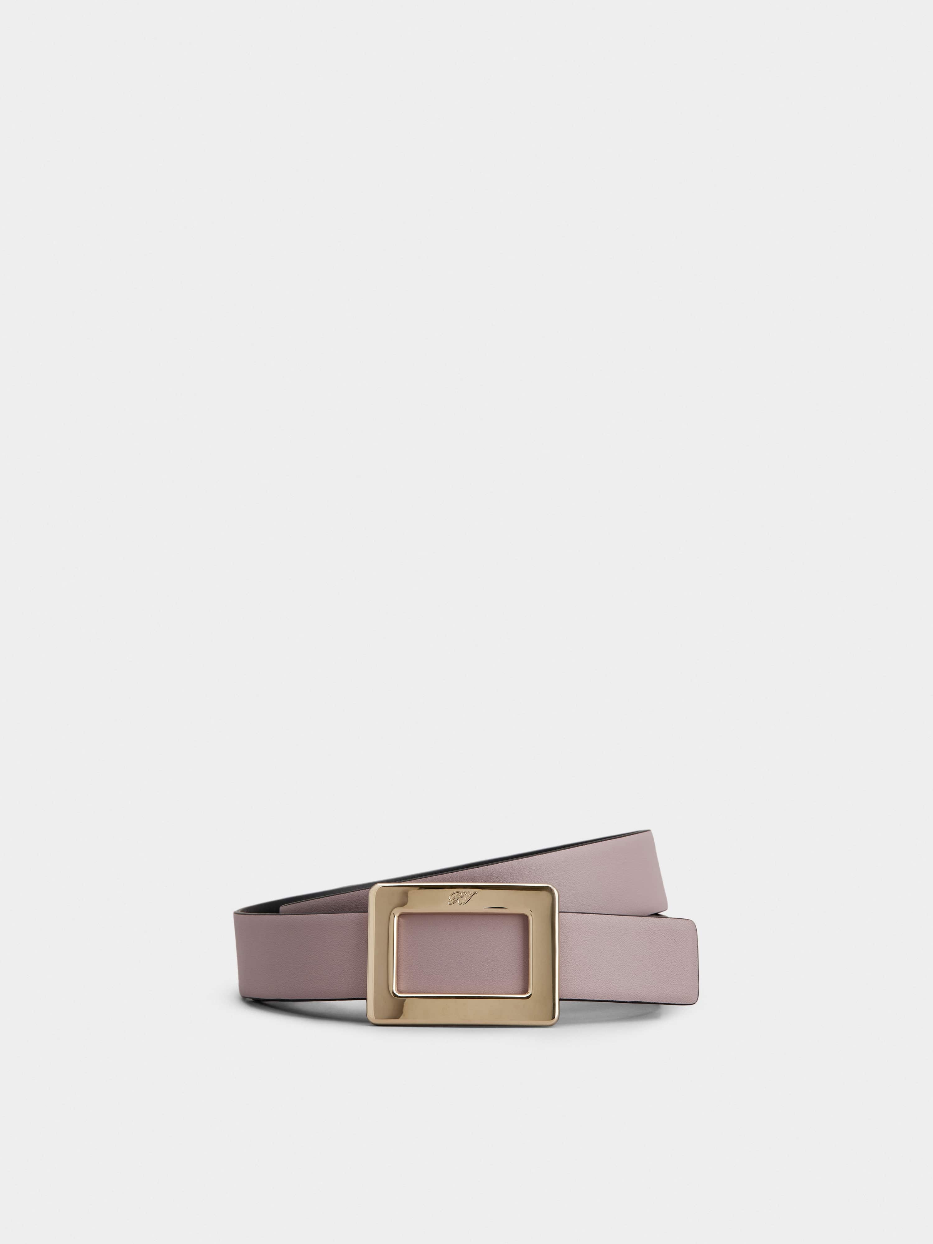 Roger Vivier Belle Vivier Double Face Belt in Leather