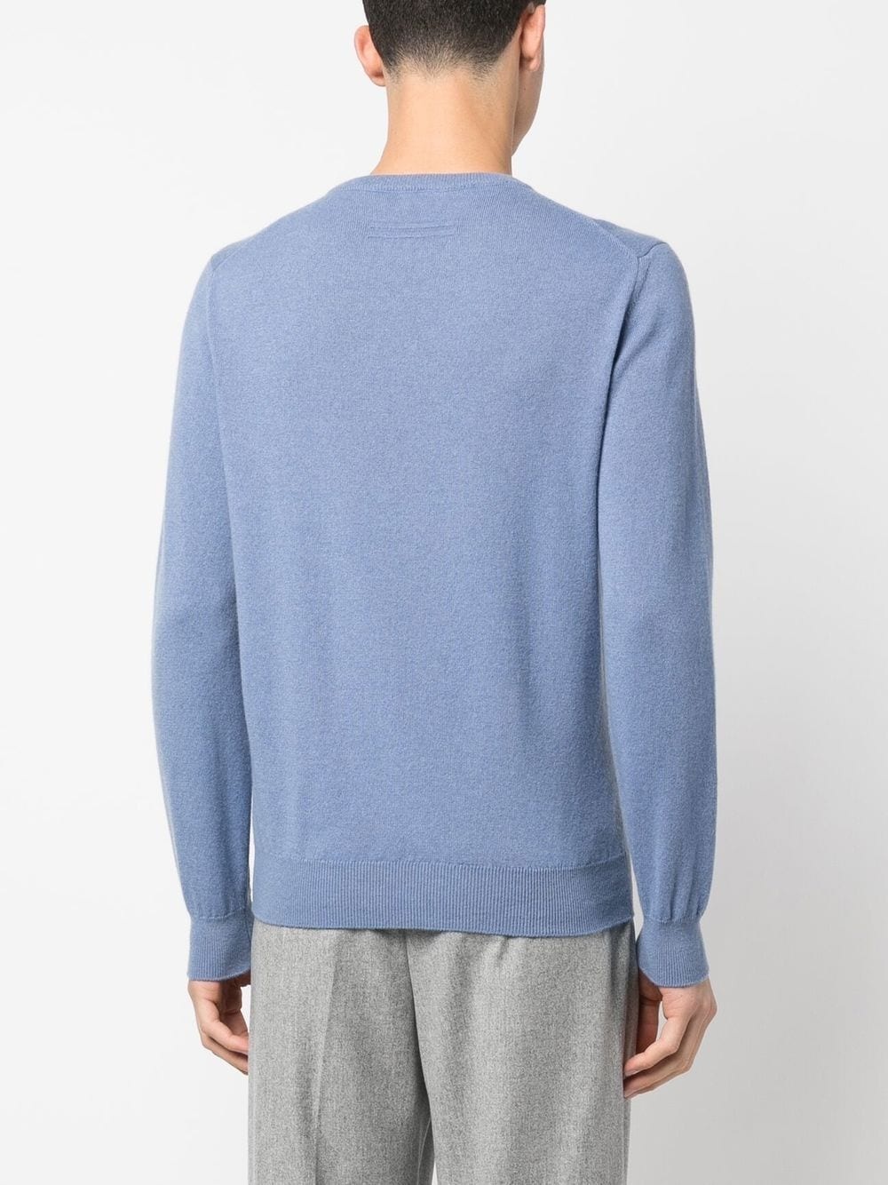 ribbed-knit crew neck sweater - 4