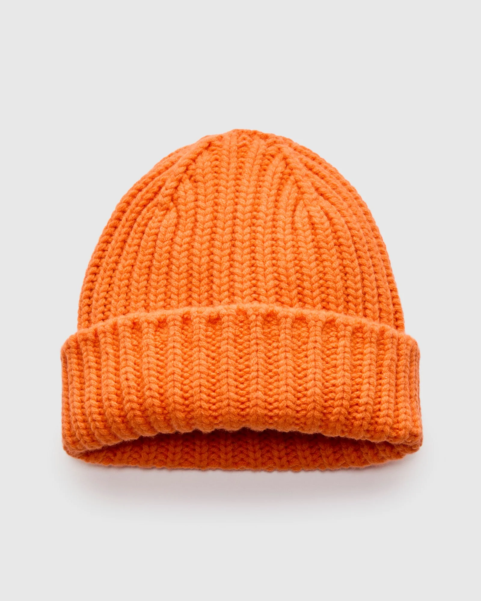 "Brain Freezer" Wool Beanie in Tangerine Dreams - 1