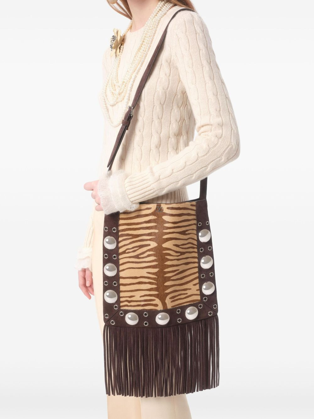 ruffled cuff-detailing jumper - 6