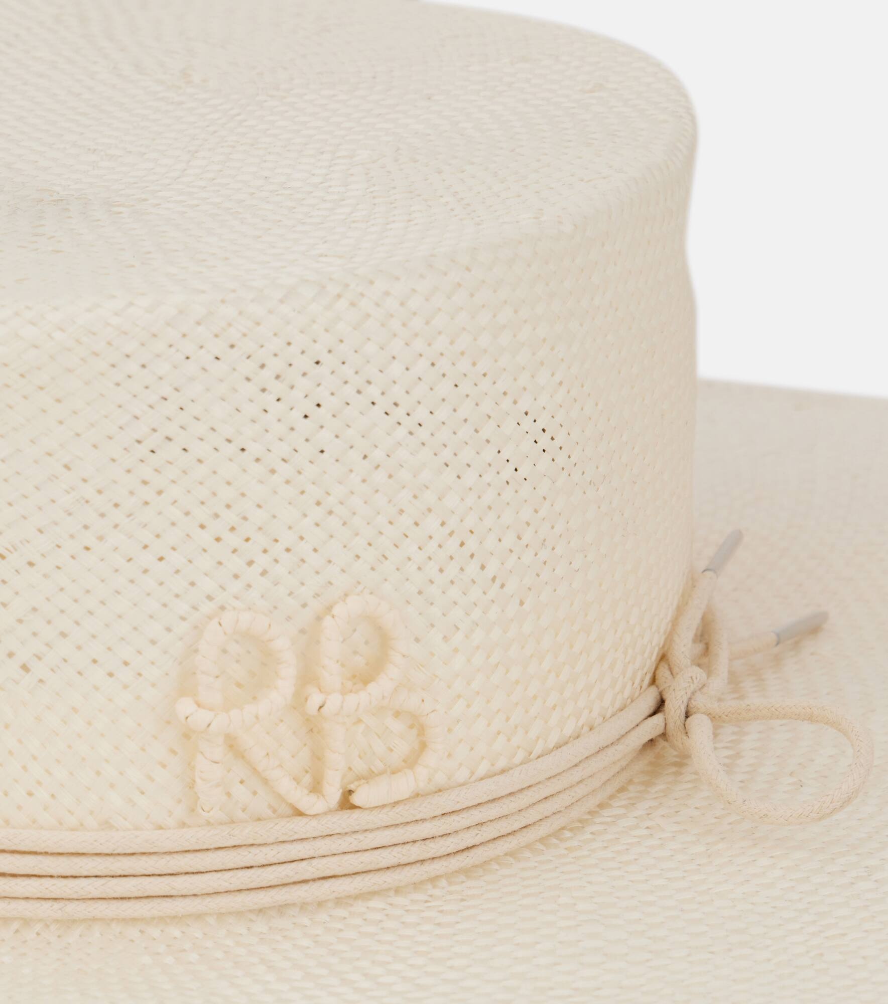 Logo embellished straw hat - 3