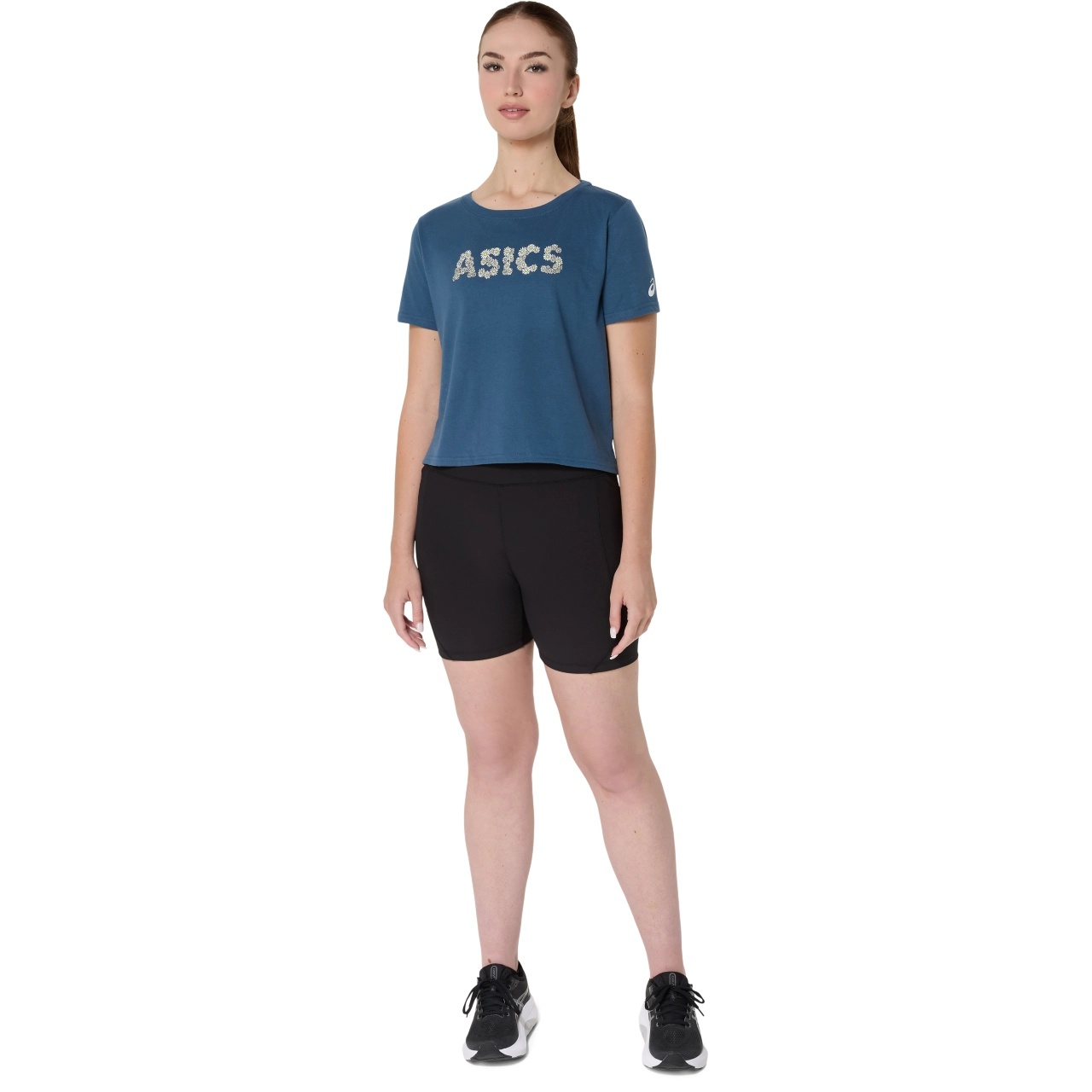 WOMEN'S ASICS DAISY CROP SHORT SLEEVE TOP - 5