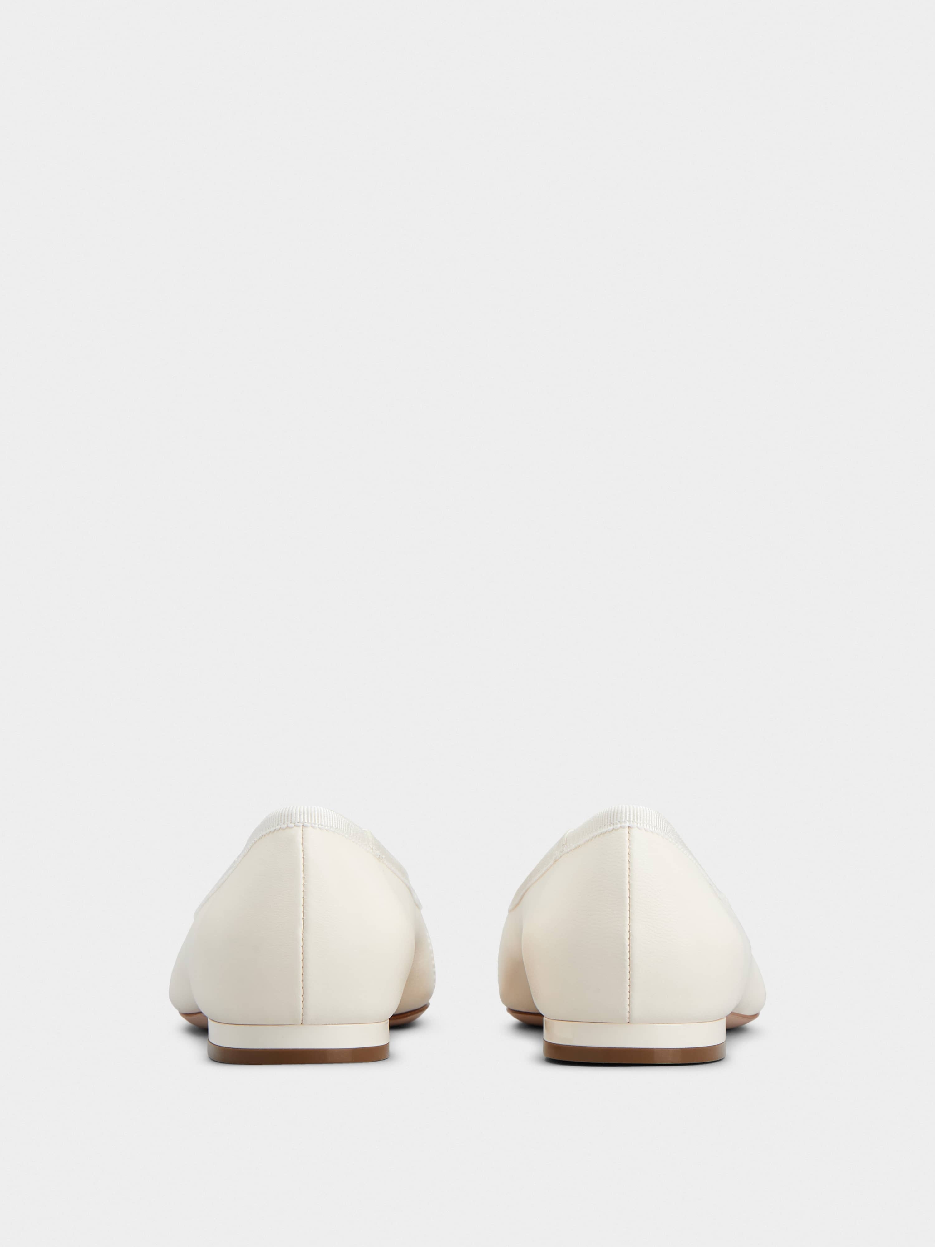 Très Vivier Strass Buckle Ballerinas in Nappa Leather - 5