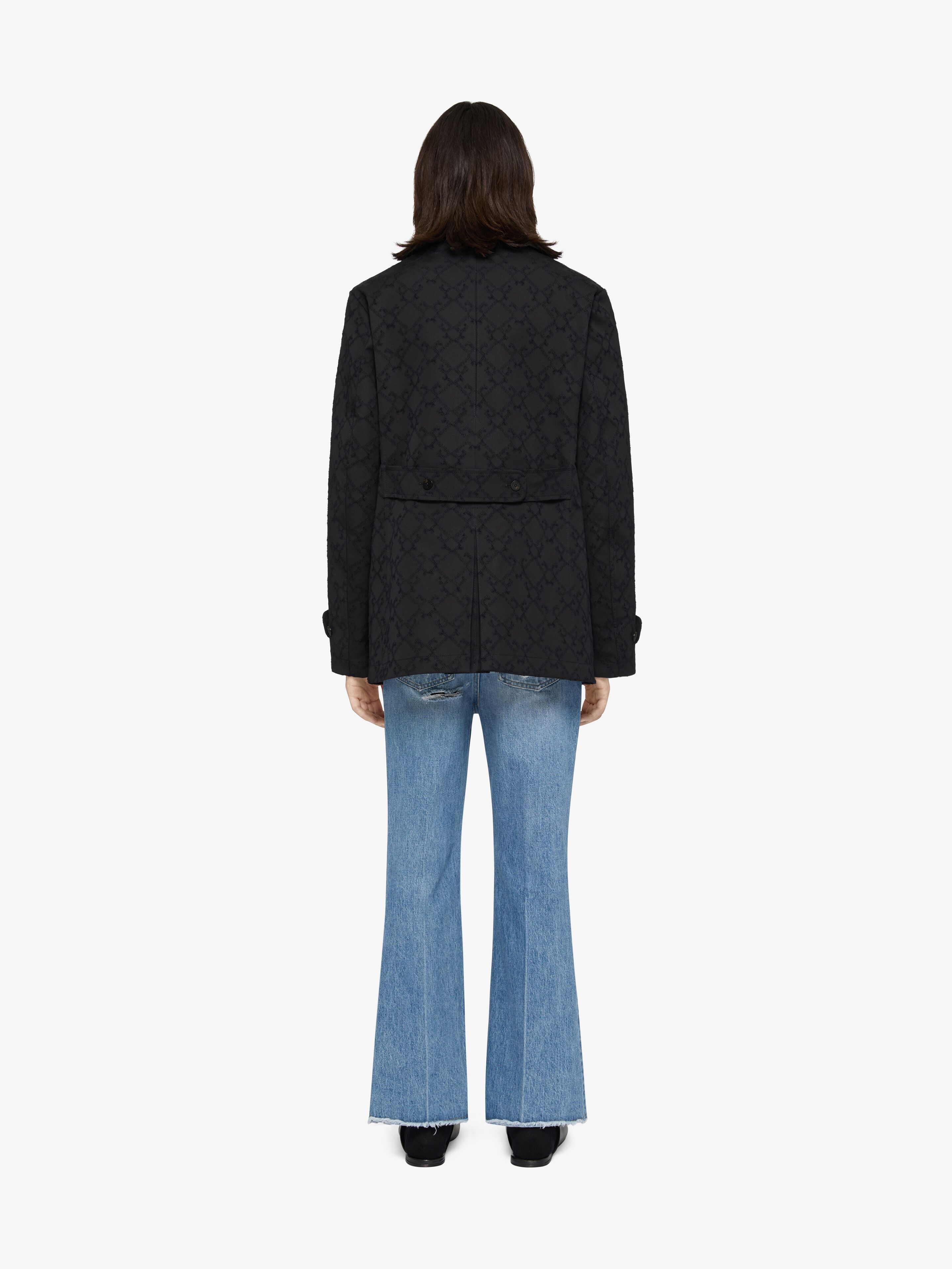 FLARE JEANS IN DESTROYED DENIM - 3