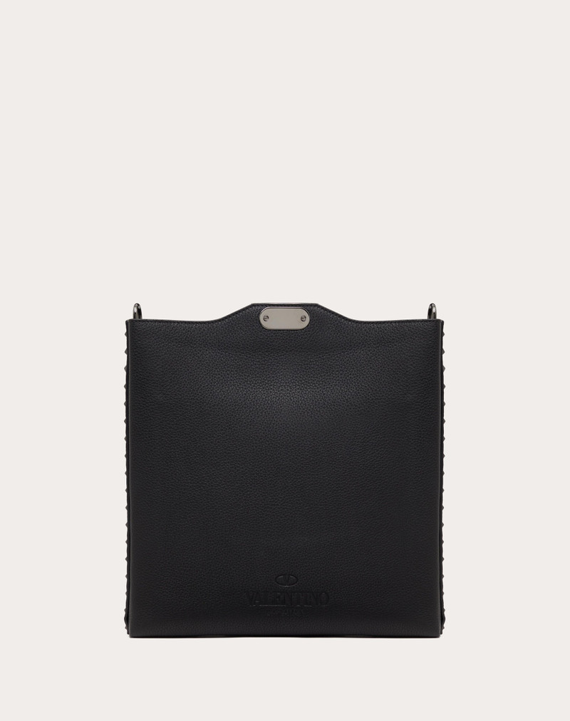 ROCKSTUD GRAINY CALFSKIN CROSSBODY BAG 3